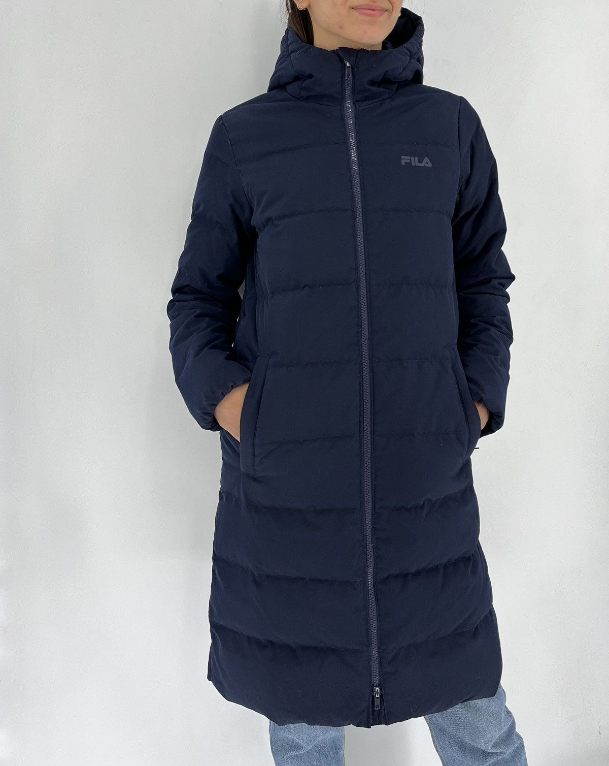 Fila × Vintage Vinatge Fila Puffer Coat Winter Jacket 90's Mini logo Size XS / US 0-2 / IT 36-38 - 2 Thumbnail