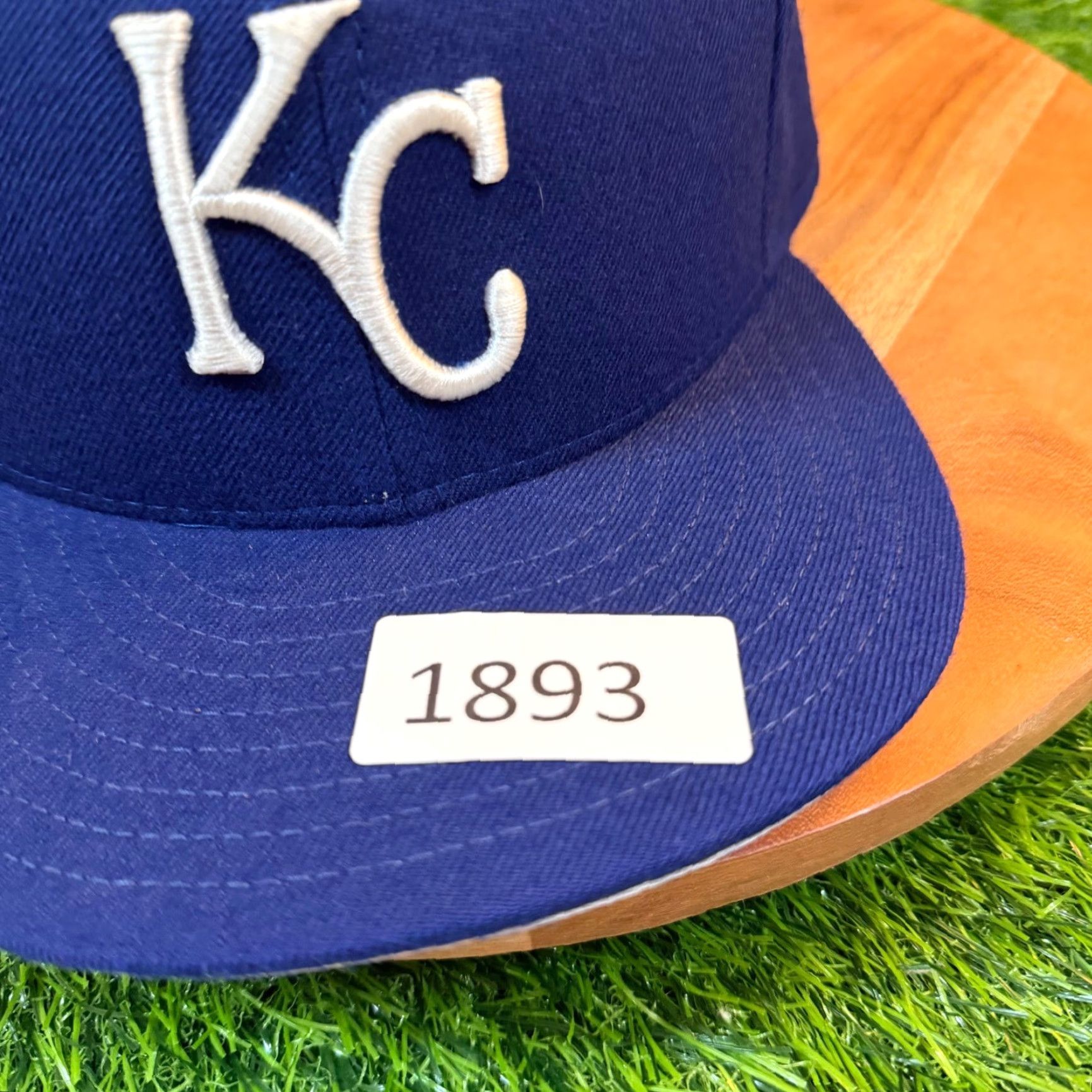 New Era VINTAGE New Era Kansas City Royals Hat 59FIFTY Blue Wool Fitted MLB USA Mens 7 Size ONE SIZE - 7 Thumbnail