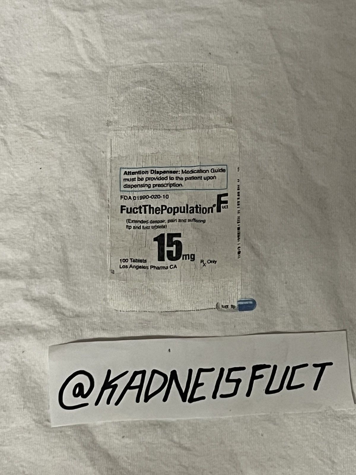 FUCT × Fuck The Population Fuct x Fuck the population fentanyl shirt Size US XL / EU 56 / 4 - 1 Thumbnail