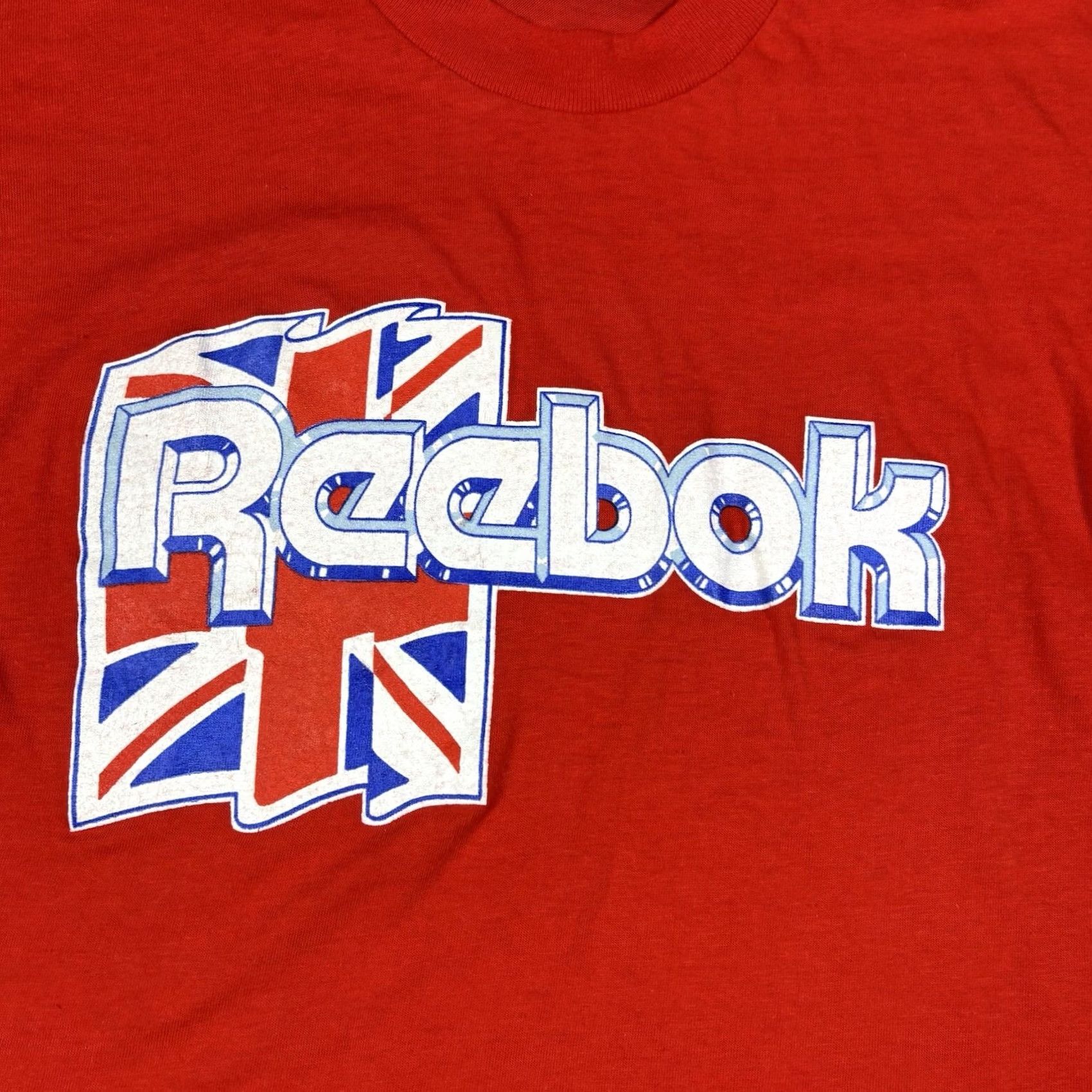 Reebok VINTAGE Reebok T-Shirt United Kingdom Flag 90s Red Crew Neck Short Sleeve M Mens Size US M / EU 48-50 / 2 - 3 Thumbnail