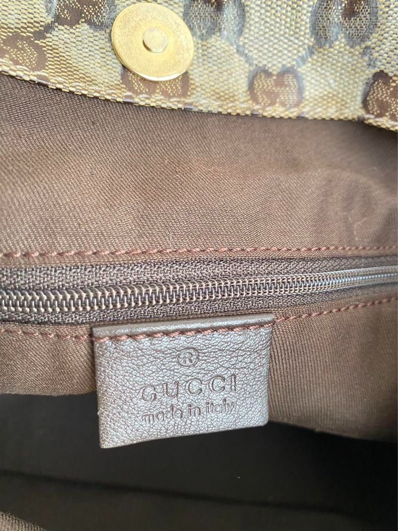 Gucci Gucci - Crystal Canvas Leather GG Monogram Brown Size ONE SIZE - 9 Thumbnail