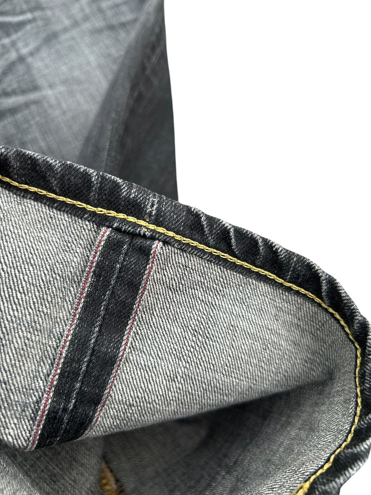 Kapital Vintage Edwin 505V Selvedge Distressed Denim Jeans Size US 32 / EU 48 - 2 Thumbnail