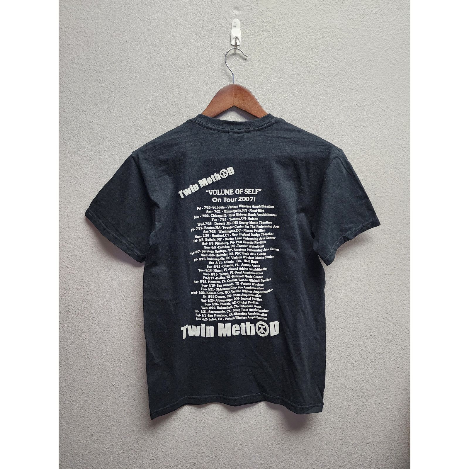 Gildan Twin Method Volume of Self 2007 Tour Band Tee Small Size US S / EU 44-46 / 1 - 4 Thumbnail