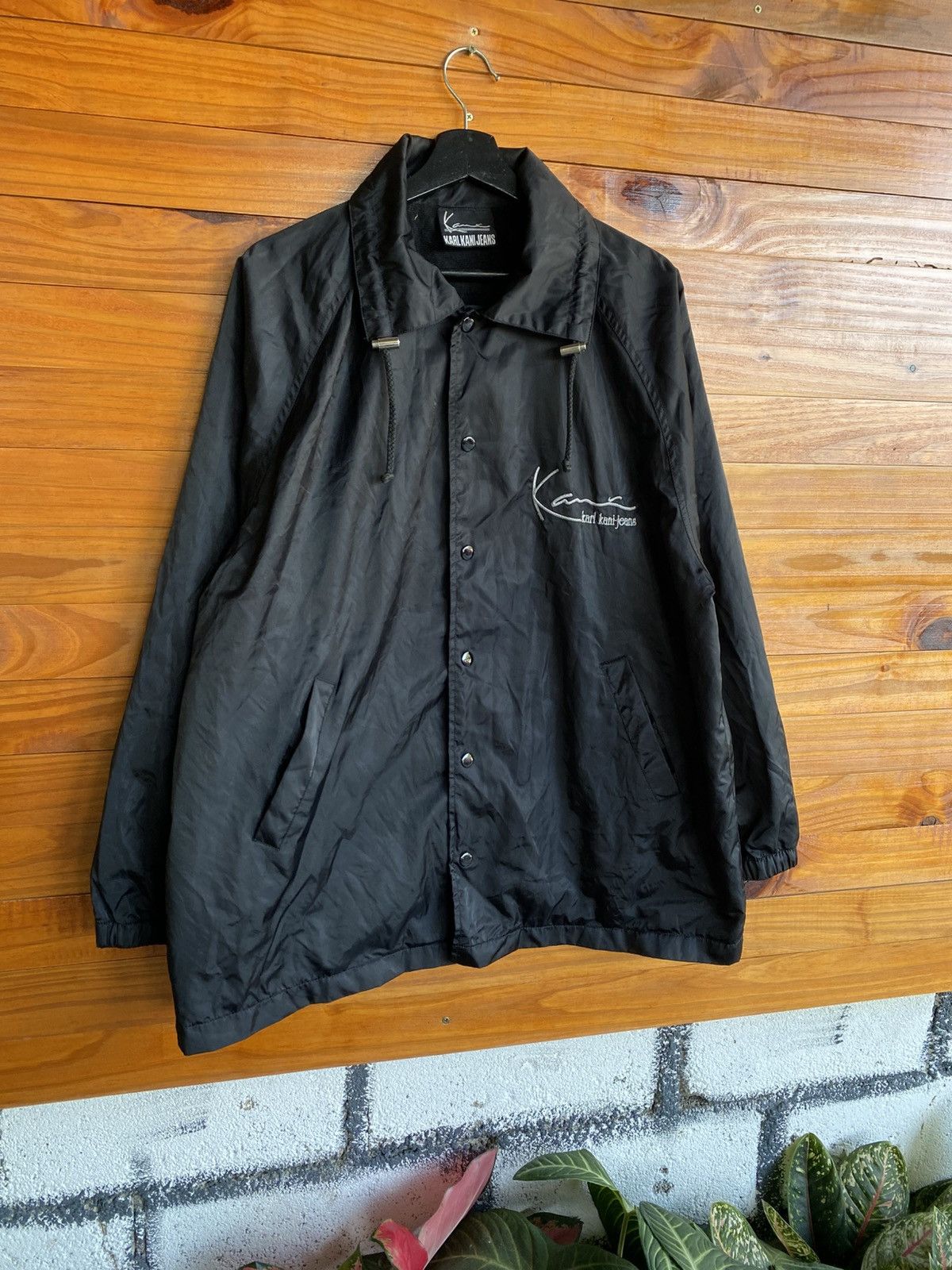 Karl Kani Karl Kani Jeans Black Coach Jacket Hip Hop Streetwear Size US L / EU 52-54 / 3 - 5 Thumbnail