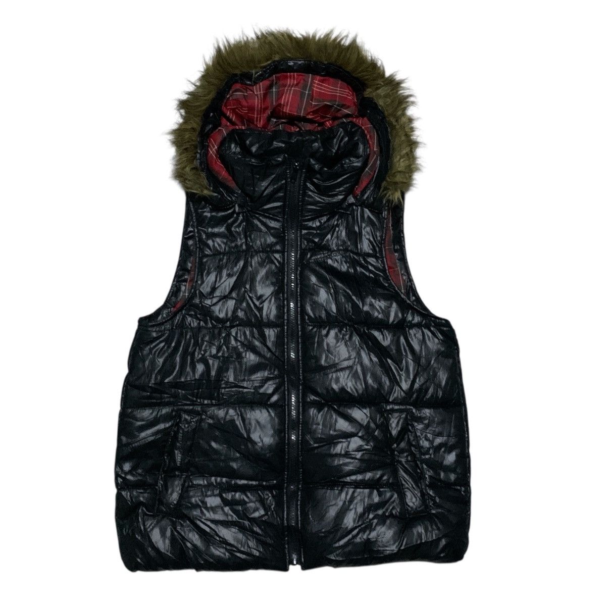 If Six Was Nine Vintage Y2K Crpped Faux Fur Vest LGB Style UNISEX