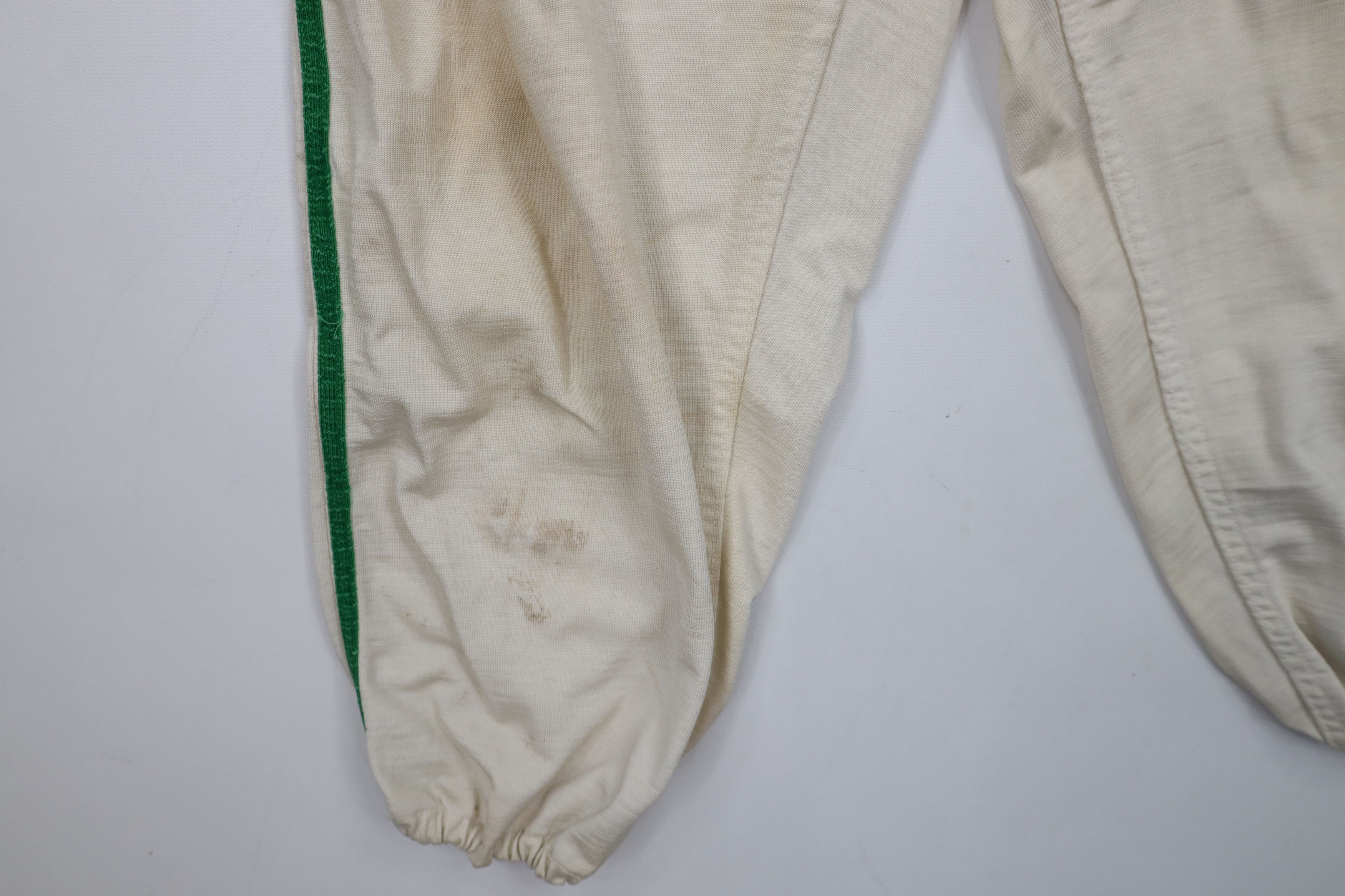 Vintage Vintage 40s 50s Baseball Uniform Pants White Green USA Size US 34 / EU 50 - 7 Thumbnail