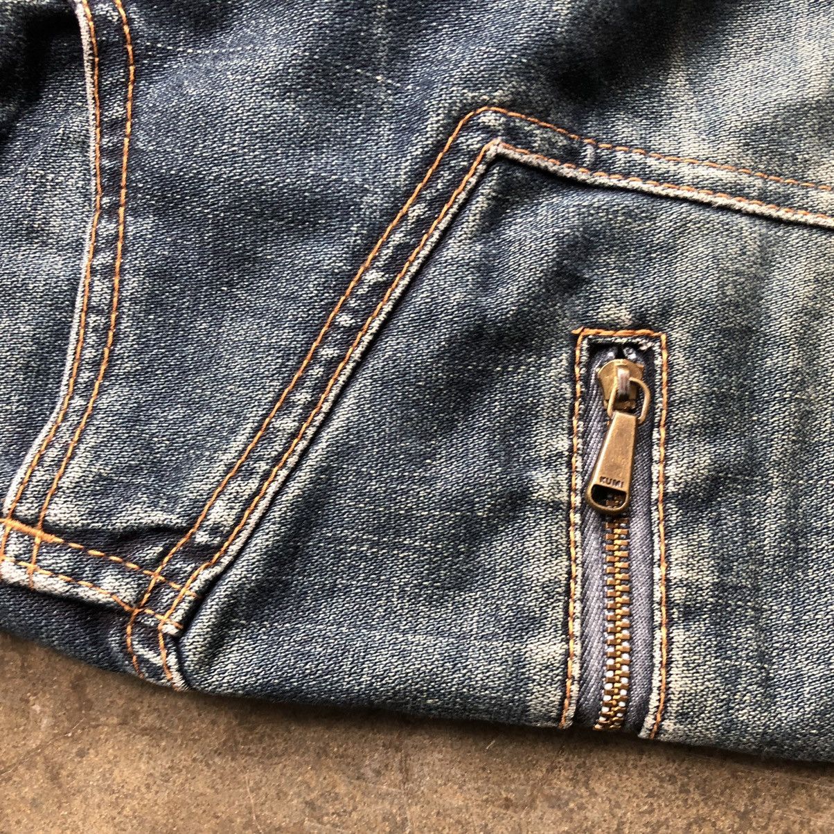 If Six Was Nine × Le Grande Bleu (L.G.B.) × Tornado Mart Kumikyoku Jeans Mudwash Flare Pants 🍒 Size US 30 / EU 46 - 4 Thumbnail