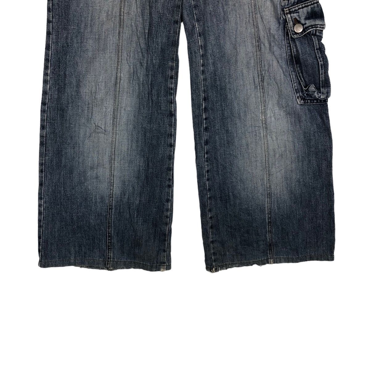 Denime 🔥OVER SIZED DISTRESSED DENIM JEANS MAX & CO RARE DESIGNER Size US 28 / EU 44 - 4 Thumbnail