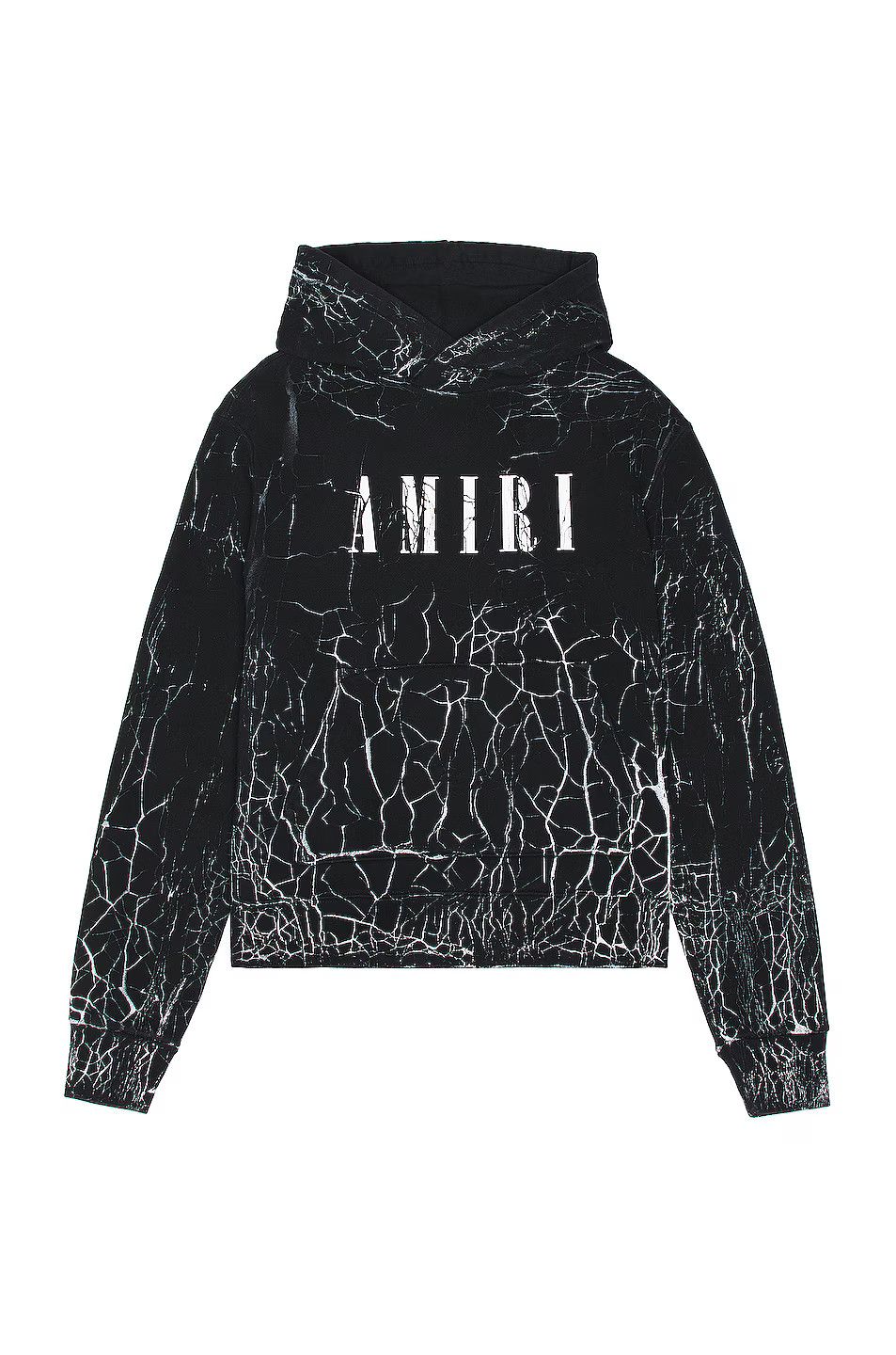 Amiri o1mle0426 Cracked Dye Core Logo Hoodie in Black Size US M / EU 48-50 / 2 - 1 Thumbnail