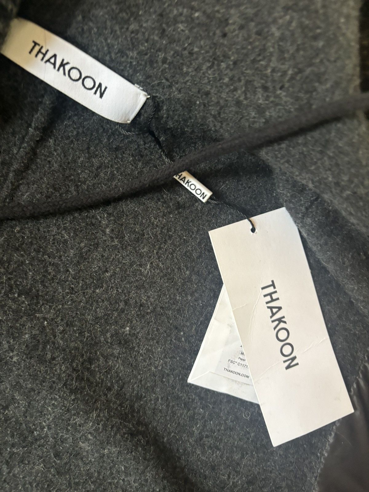 THAKOON Thakoon Wool Blend Hooded Coat - Size L Size L / US 10 / IT 46 - 6 Thumbnail
