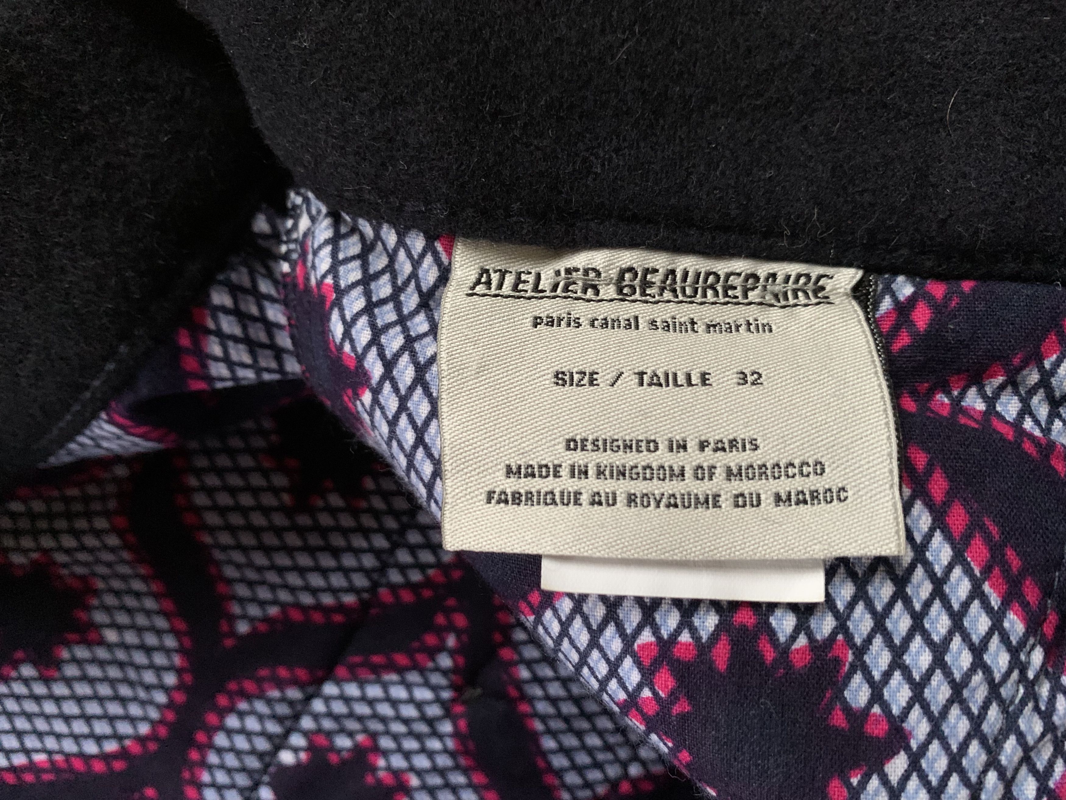 Designer Atelier Beaurepaire Black Wool Pants Trousers Size US 32 / EU 48 - 11 Thumbnail