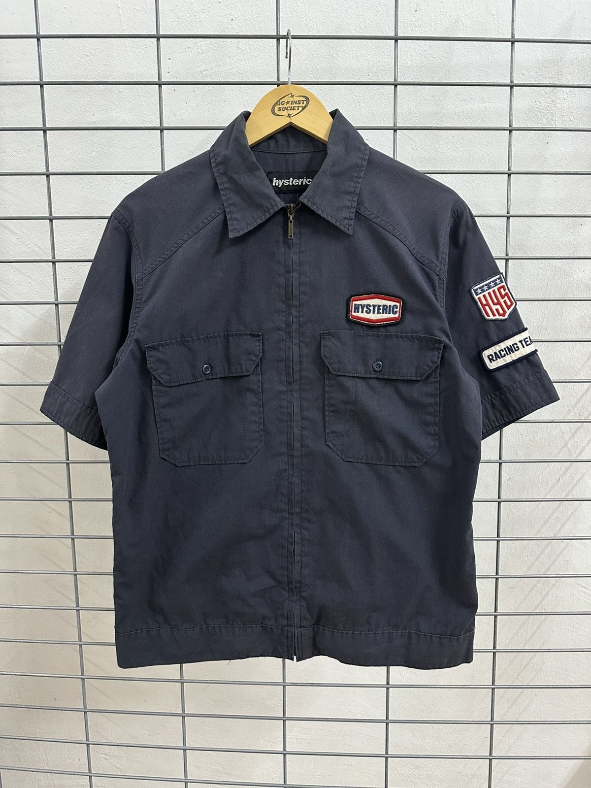 Hysteric Glamour Rare Beautiful Hysteric Glamour Racing Team Zipper Workshirt Size US L / EU 52-54 / 3 - 1 Thumbnail