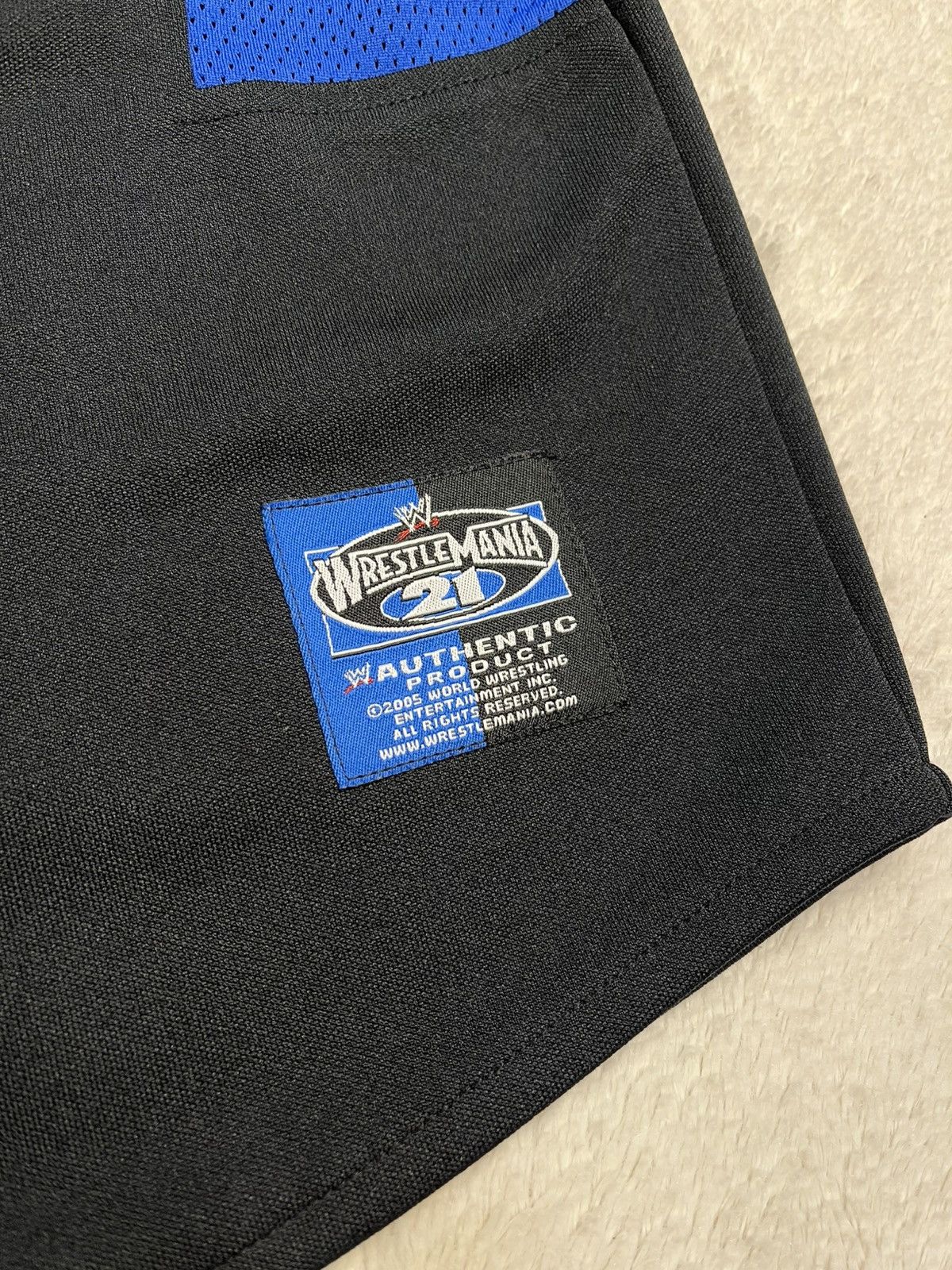 WWE 2005 WWE Wrestle Mania 21 Staples Center Embroidered Jersey Size US M / EU 48-50 / 2 - 3 Thumbnail