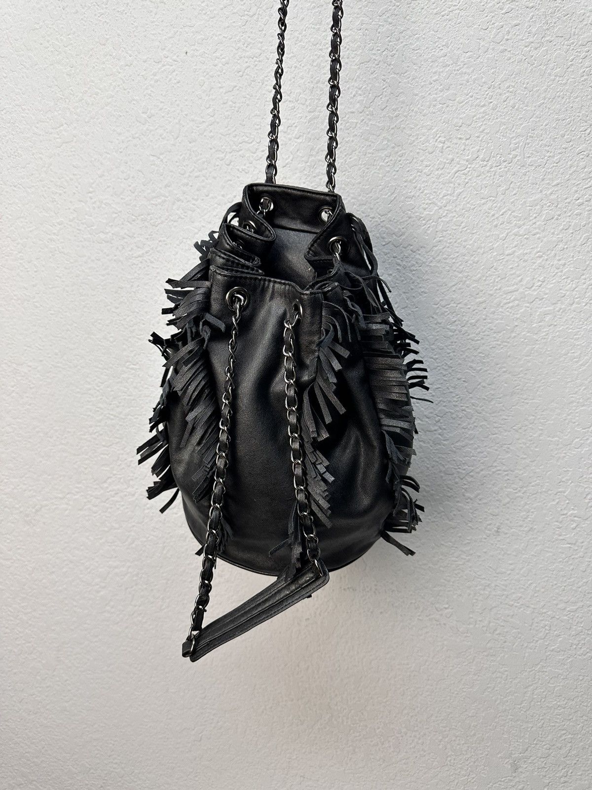 Vintage If Six Was Nine Bag Leather Avantgarde Y2K Margiela