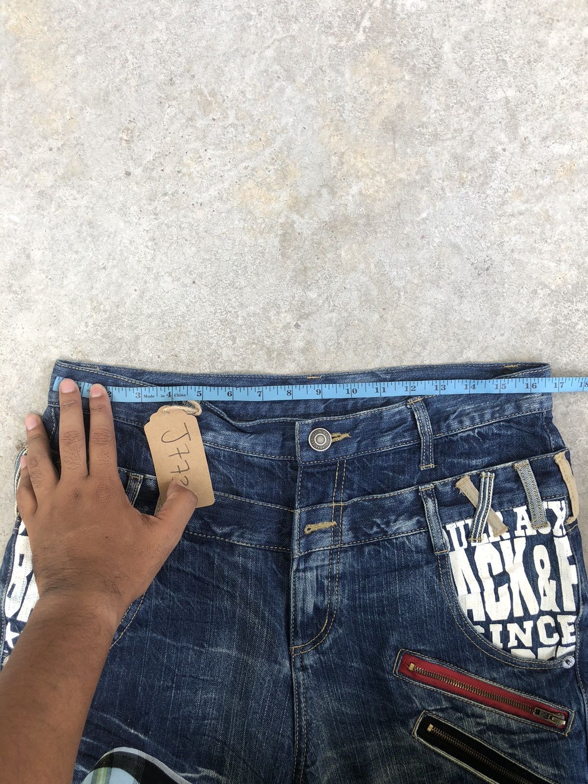 Hysteric Glamour Japanese Back & Forth Double Waist Distressed Jeans Size US 33 - 17 Thumbnail