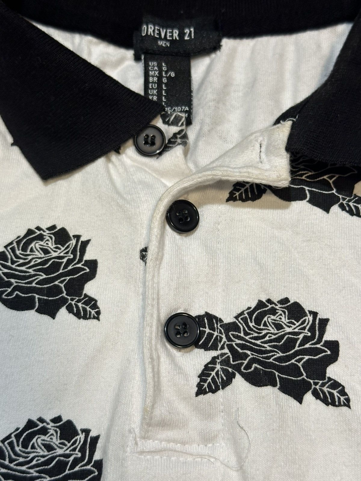 Forever 21 Floral Forever 21 Polo Size US L / EU 52-54 / 3 - 2 Thumbnail