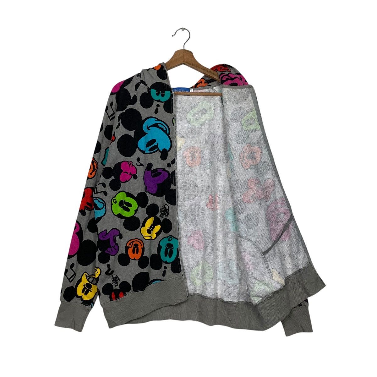 Disney Disney Resort Mickey Minnie Overprint Zipper Hoodie Size US L / EU 52-54 / 3 - 10 Thumbnail