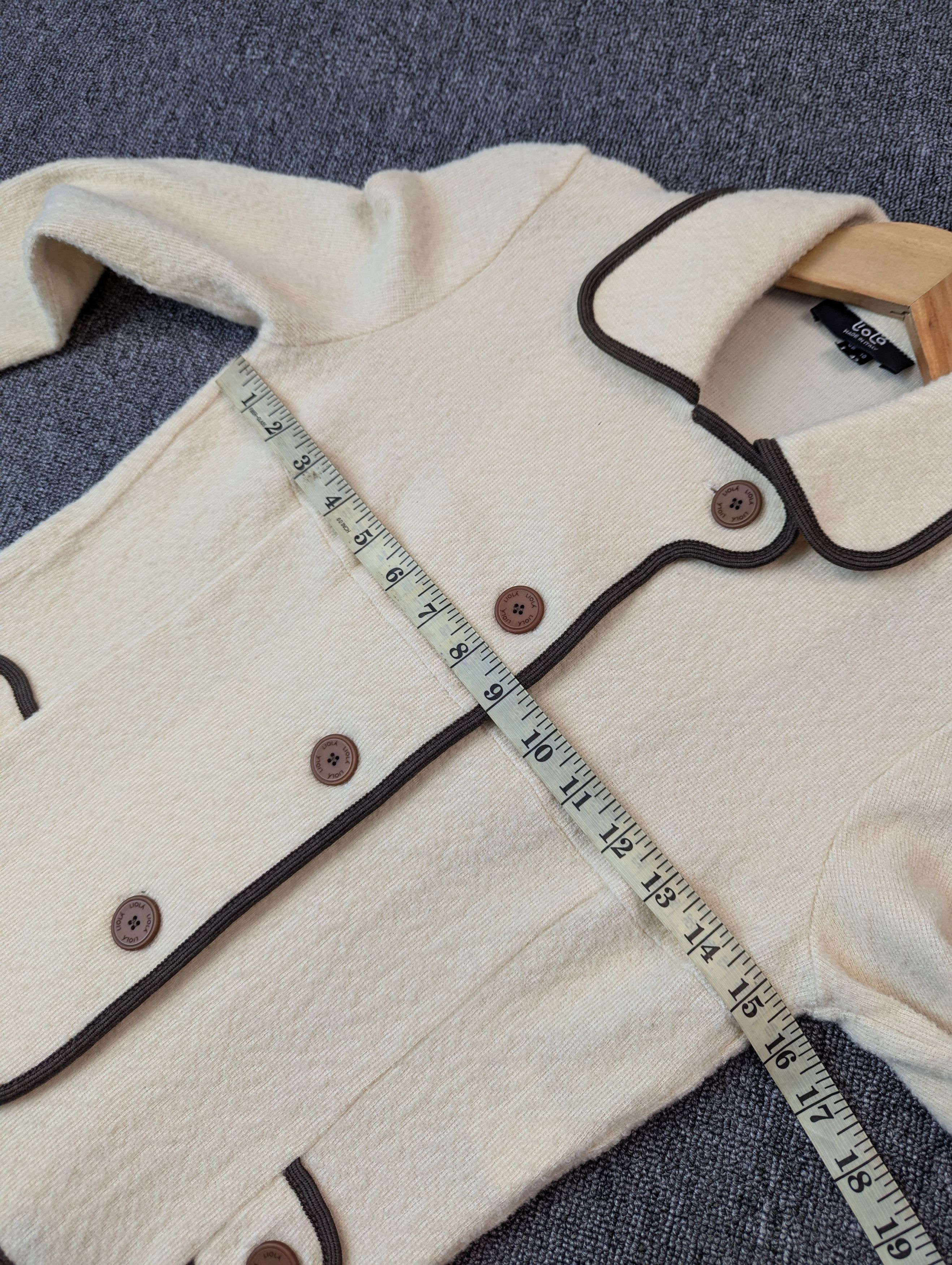 Vintage Liola Wool Short Button Ups Coat Jacket Made In Italy Size XS / US 0-2 / IT 36-38 - 15 Thumbnail