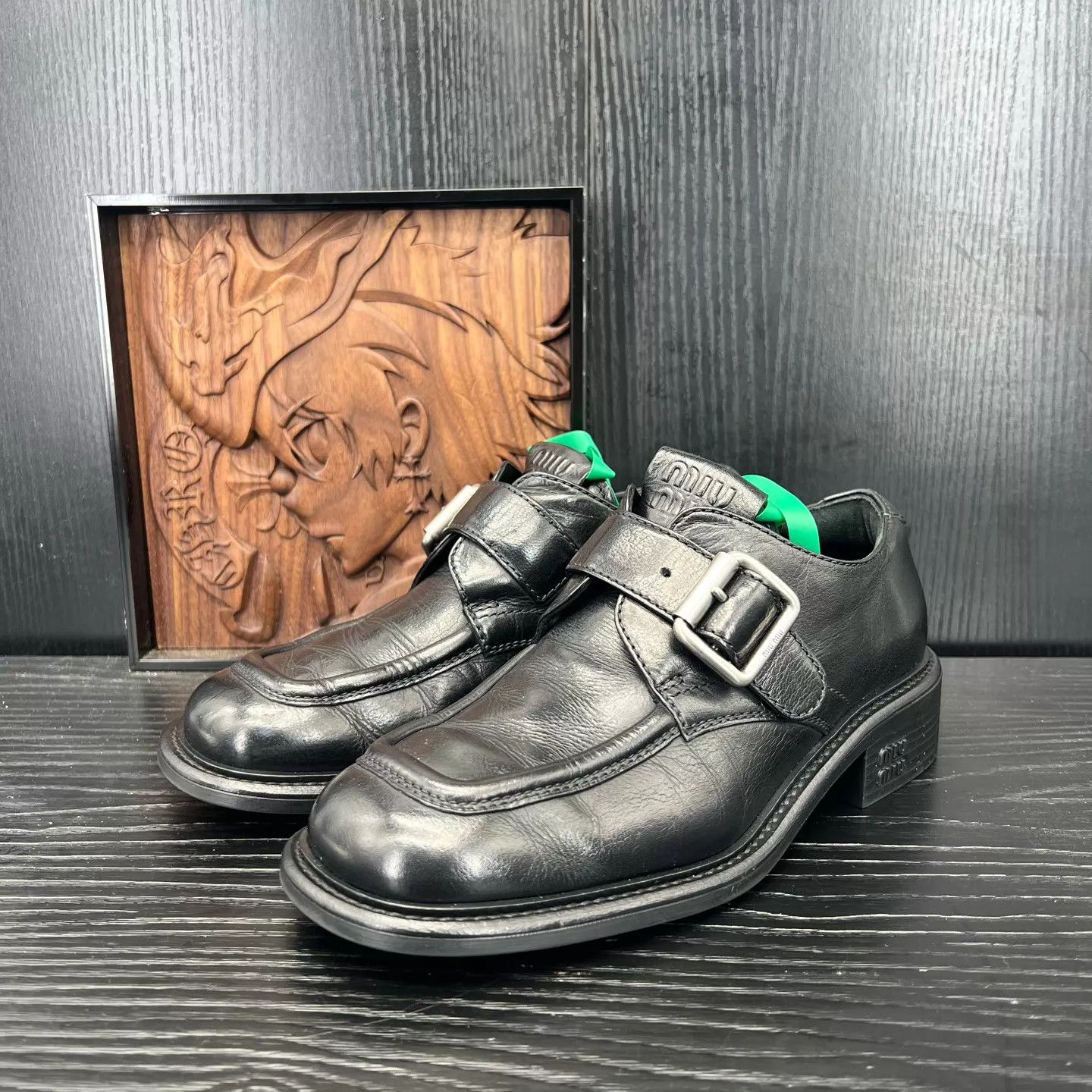 Miu Miu MIU MIU Leather Buckle Dress Shoes Women's 36 Near New Size US 5.5 / IT 35.5 - 1 Thumbnail