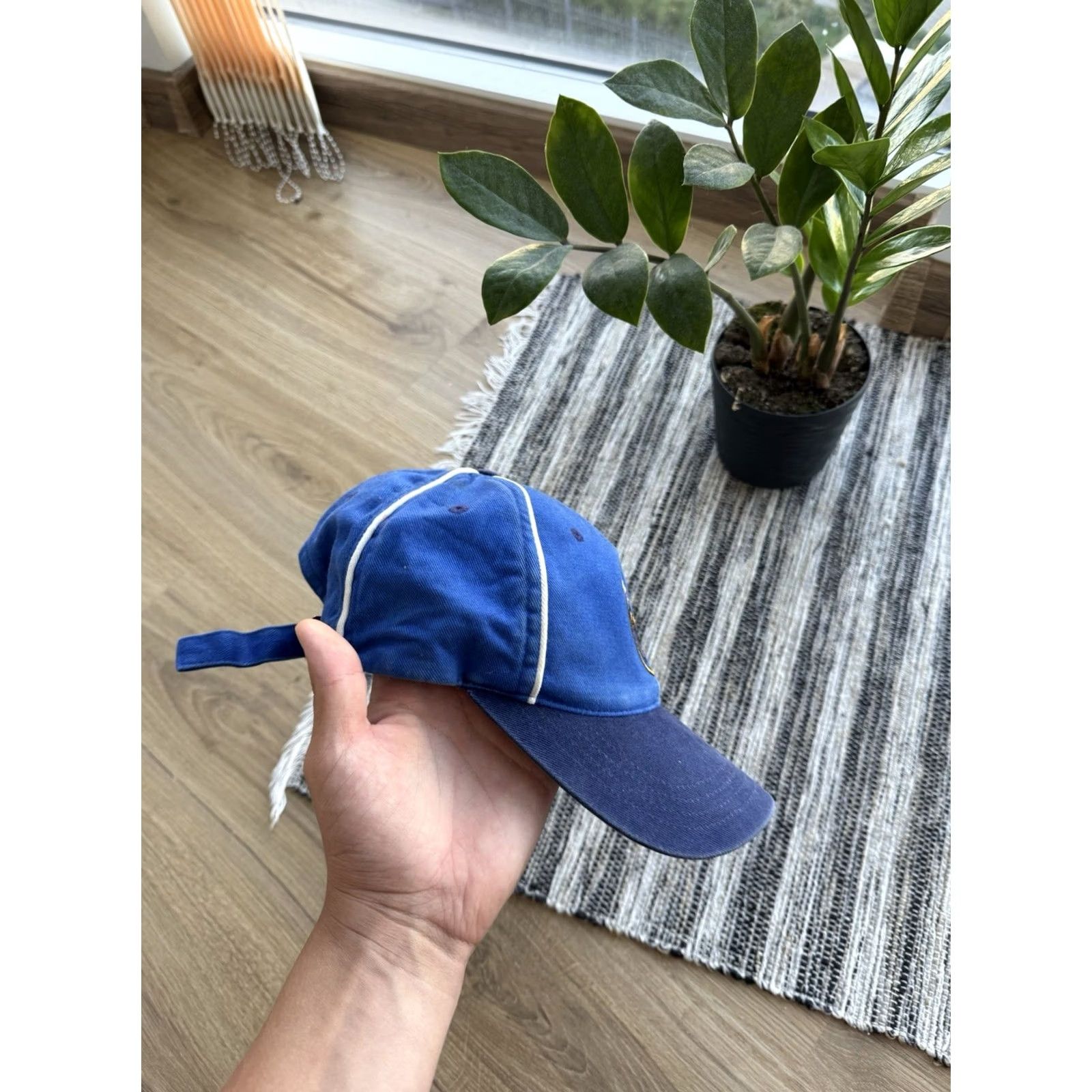 Adidas VINTAGE Real Madrid Adidas Football Soccer Cap Hat Blue One Size Men Size ONE SIZE - 3 Thumbnail