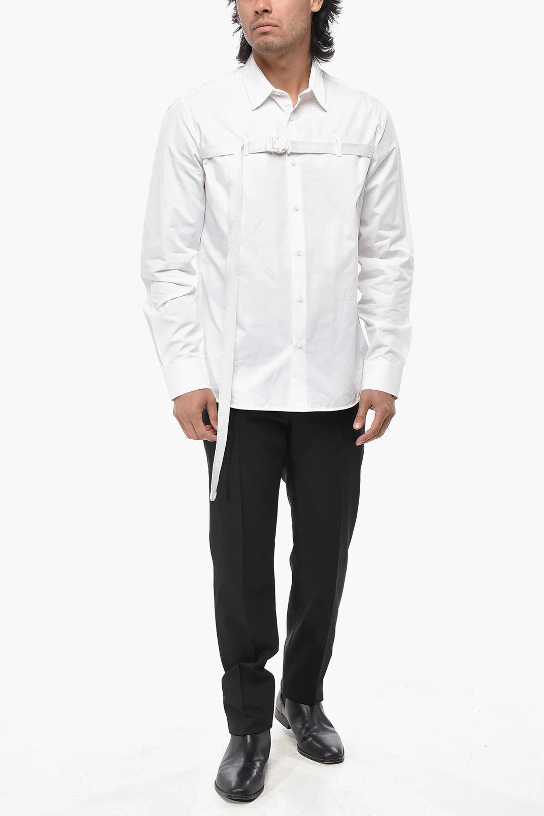Off-White og1mm0526 Poplin Shirt in White Size US M / EU 48-50 / 2 - 4 Thumbnail