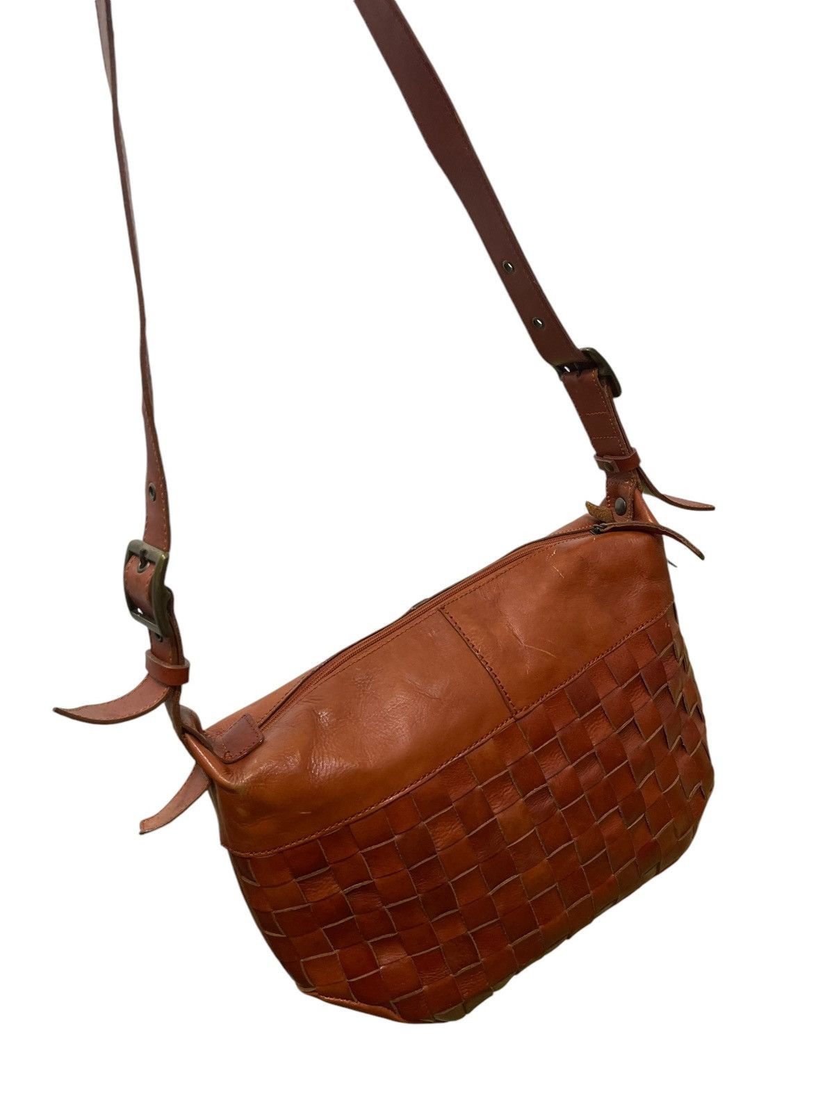Genuine Leather Full Leather Work Zac Sac Cross Body Bag 5🟩 Size ONE SIZE - 5 Thumbnail
