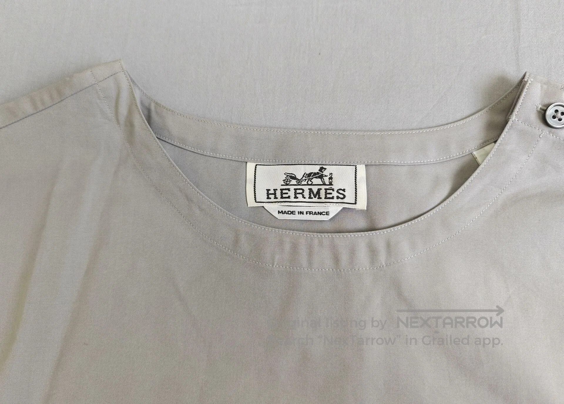 Hermes Hermes Men's Short Sleeve Cotton T. Size US XL / EU 56 / 4 - 3 Thumbnail