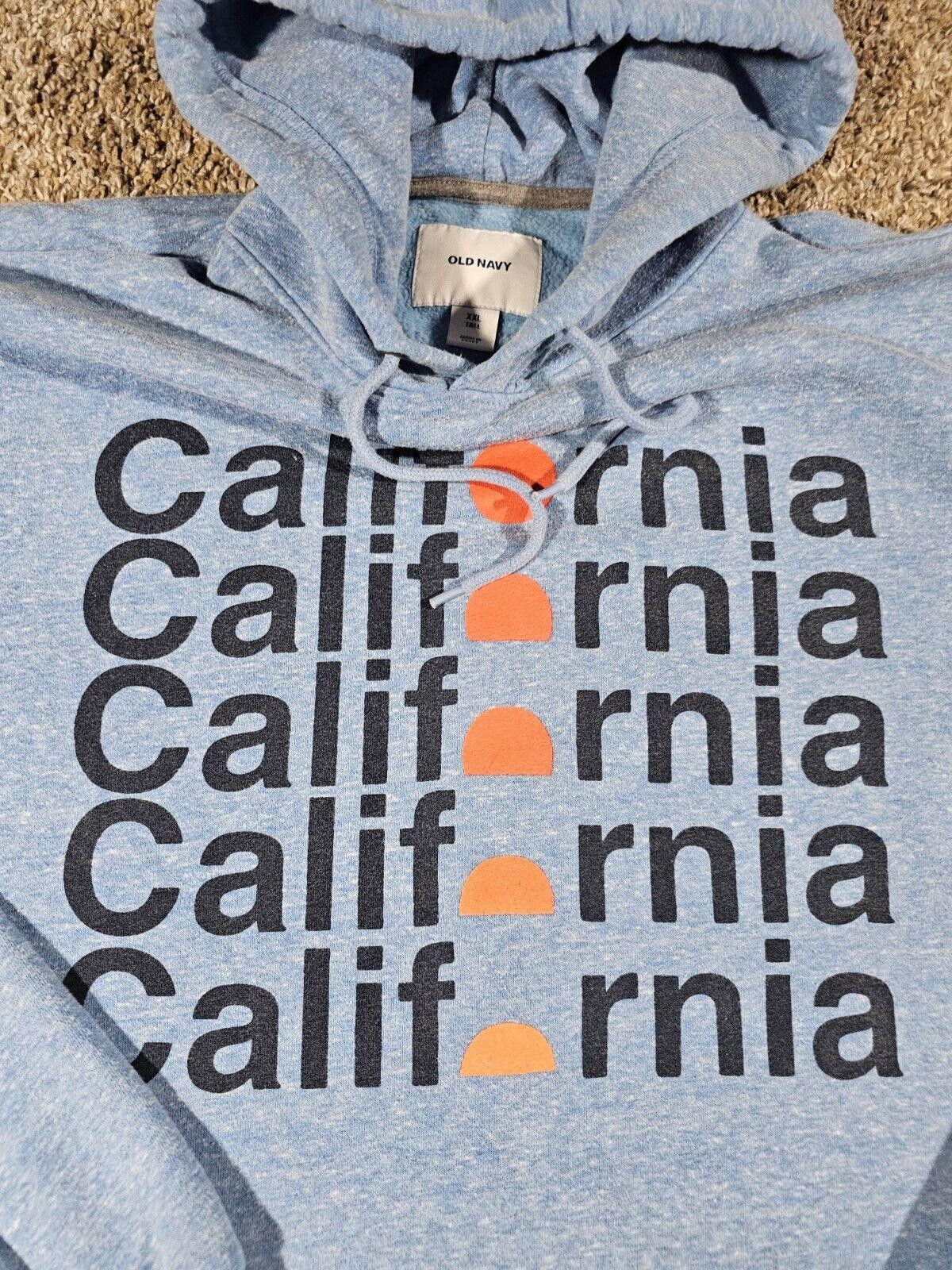 Old Navy Old Navy Spell Out California Sun Hoodie Blue Size XXL TALL Size US XXL / EU 58 / 5 - 2 Thumbnail