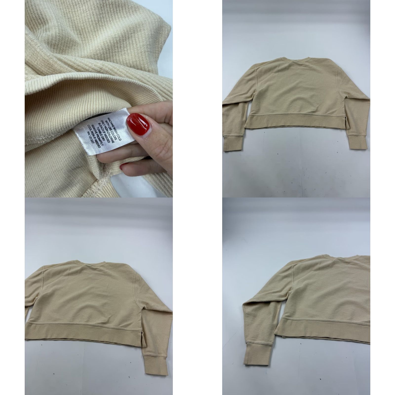 Vintage Chicka-d Shirt Womens Large Yellow Tequila Graphic Knit Cropped Long Sleeve Top Size L / US 10 / IT 46 - 8 Thumbnail