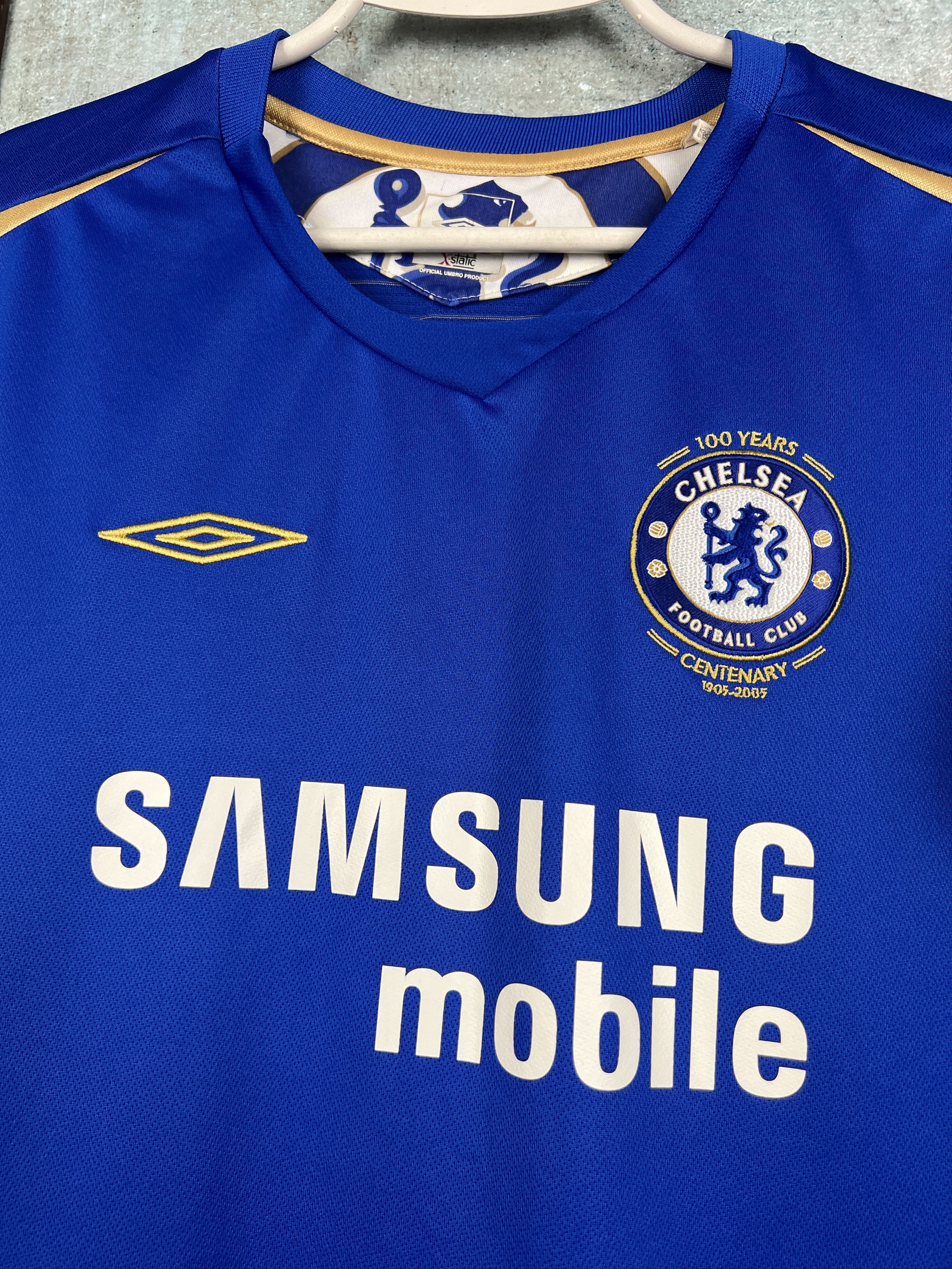 Umbro Chelsea Home football shirt 2005 Soccer Umbro Jersey Trikot Size M / US 6-8 / IT 42-44 - 3 Thumbnail