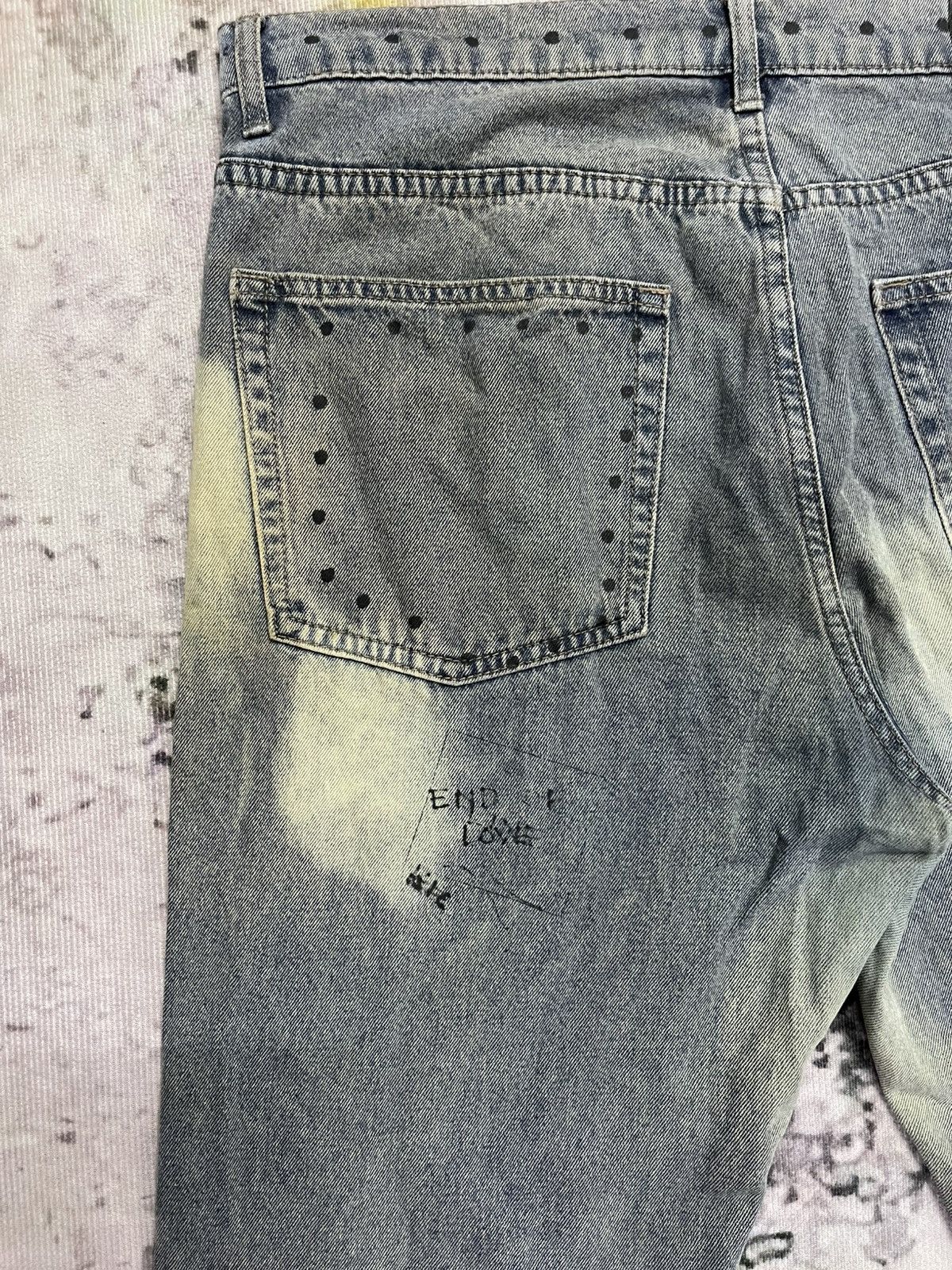 Cheap Monday × Japanese Brand Cheap Monday Japan Painted Skinnny Jeans Size US 37 - 11 Thumbnail