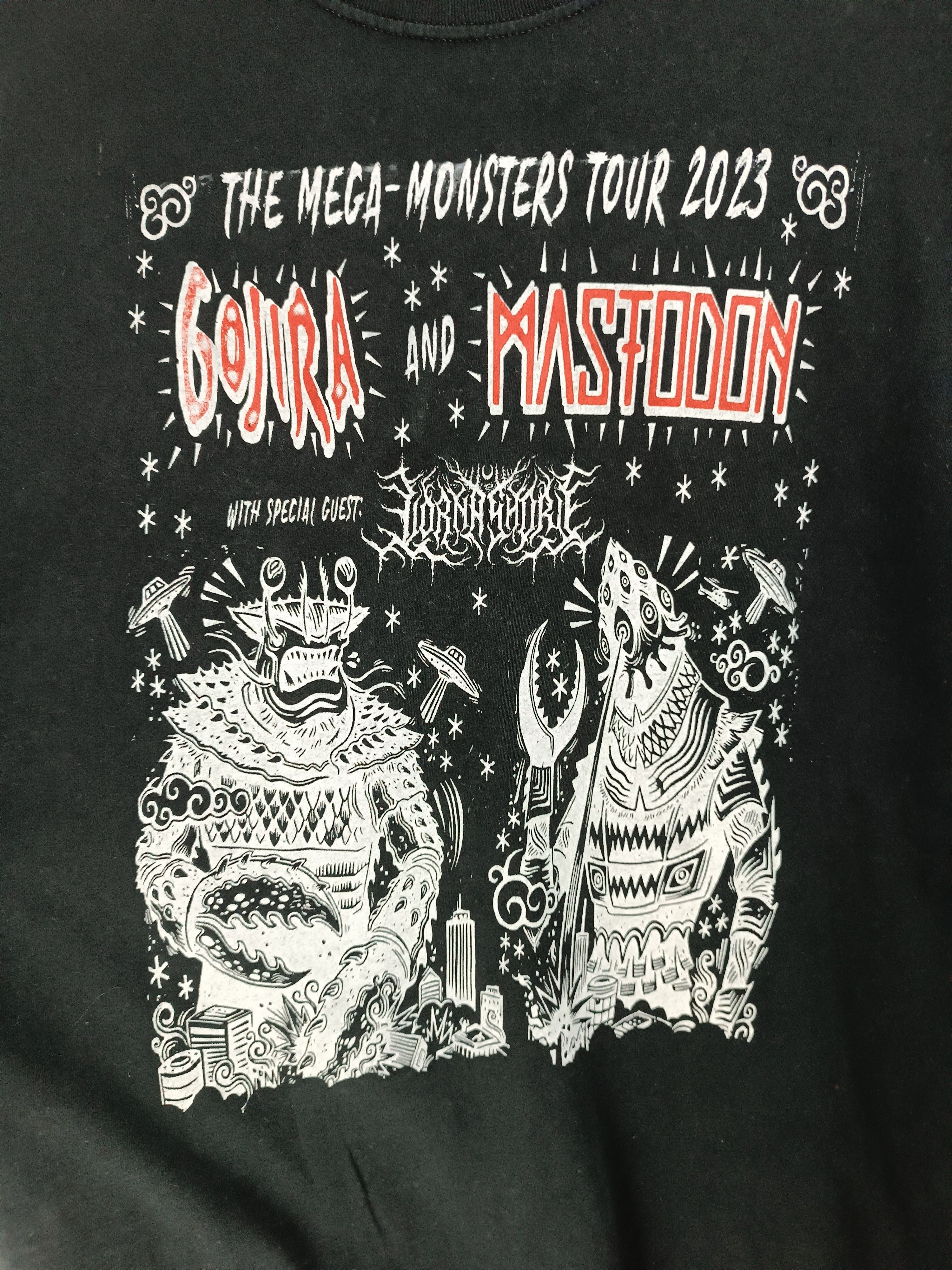 Band Tees VINTAGE GOJIRA & MASTODON MEGA MONSTER TOUR 2023 VERY RARE Size US XL / EU 56 / 4 - 9 Thumbnail