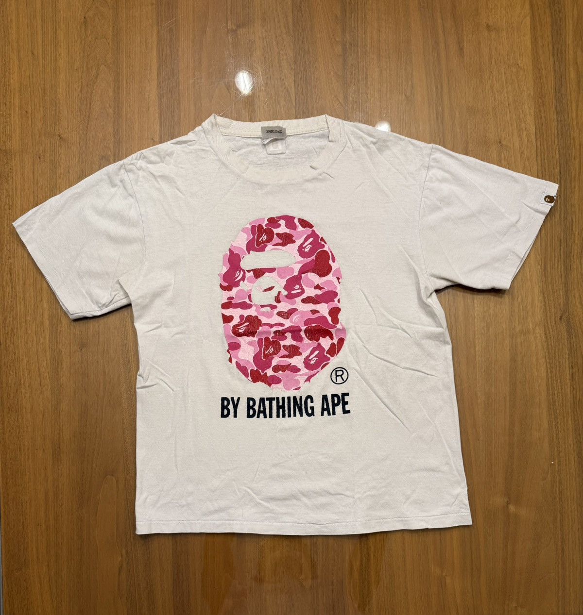 Bape BAPE ABC Camo By Bathing Ape Tee White/Pink Size US L / EU 52-54 / 3 - 1 Thumbnail