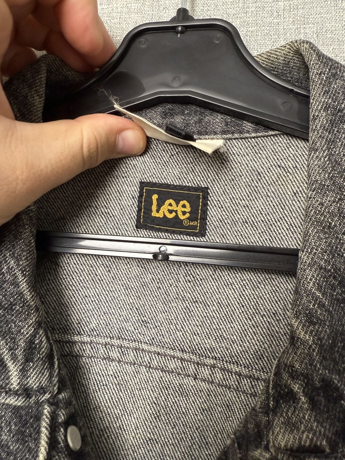 Lee Vintage 80s Lee Rider Graphite Denim Trucker Jacket Jean Size US L / EU 52-54 / 3 - 20 Thumbnail