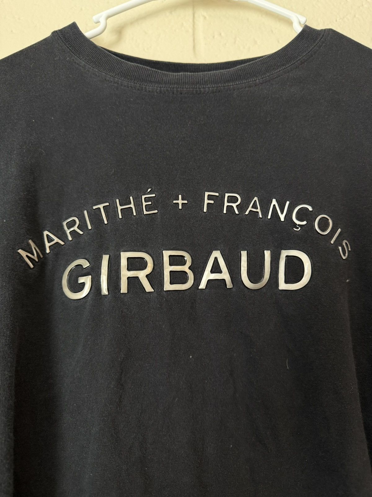 Marithe + Francois Girbaud MFG silver print long sleeve Size US XL / EU 56 / 4 - 2 Thumbnail