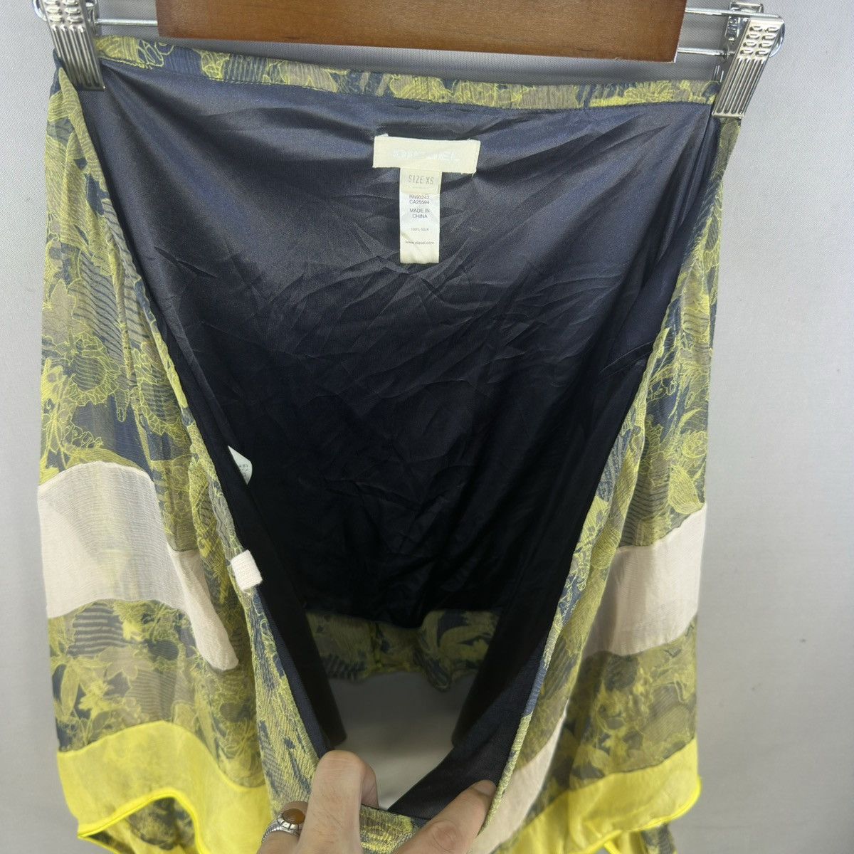 Diesel Diesel Sheer Silk Asymmetrical Cape/Skirt Size ONE SIZE - 11 Thumbnail