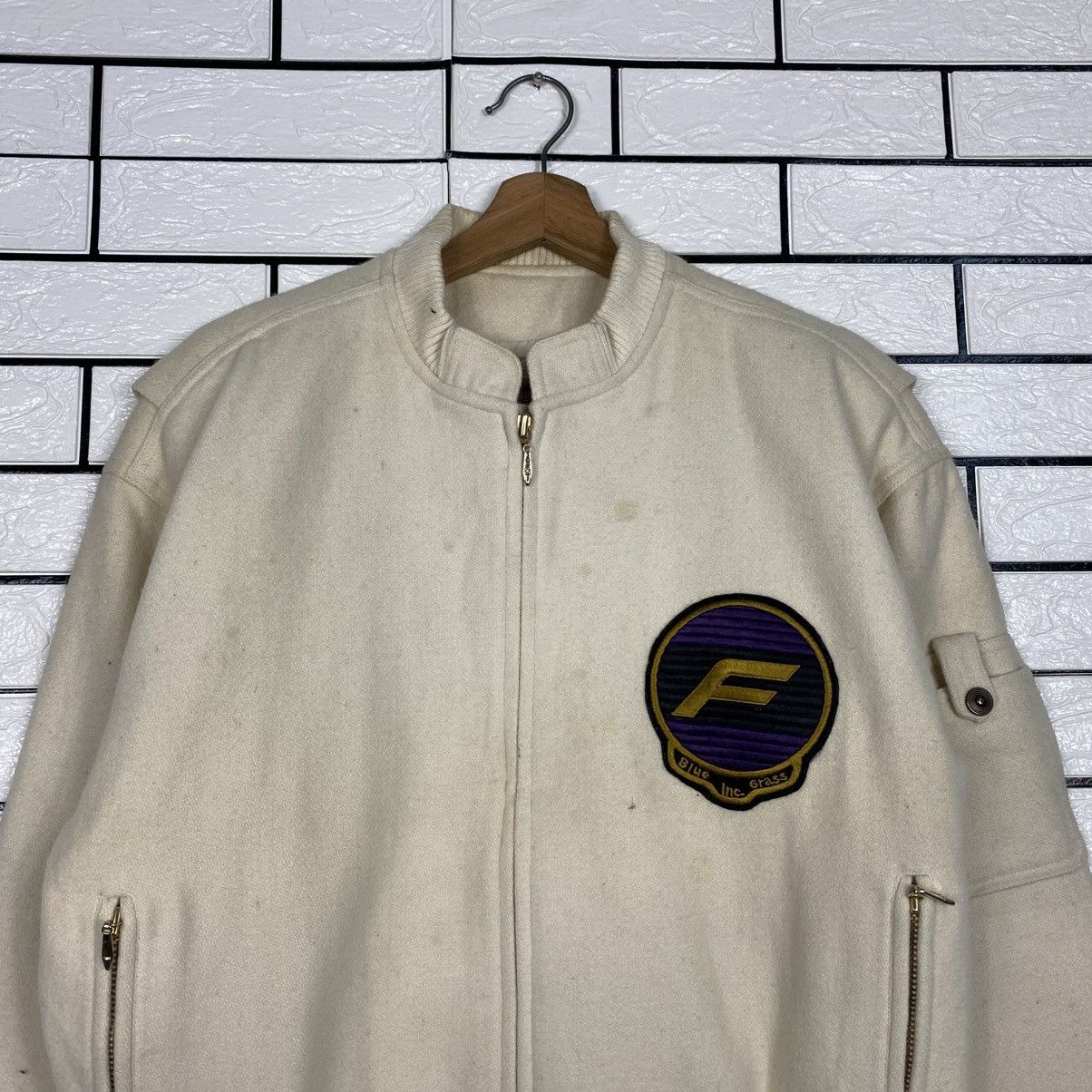 Japanese Brand 📌Vintage Wool Bomber Jacket Flint Lock Issey Miyake Size US M / EU 48-50 / 2 - 4 Thumbnail