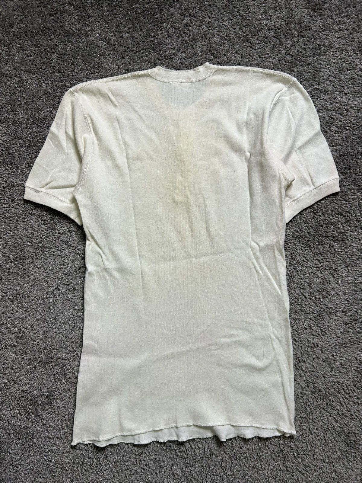 Banana Republic Vintage 80s Banana Republic Henley Tee White USA Size US L / EU 52-54 / 3 - 6 Thumbnail