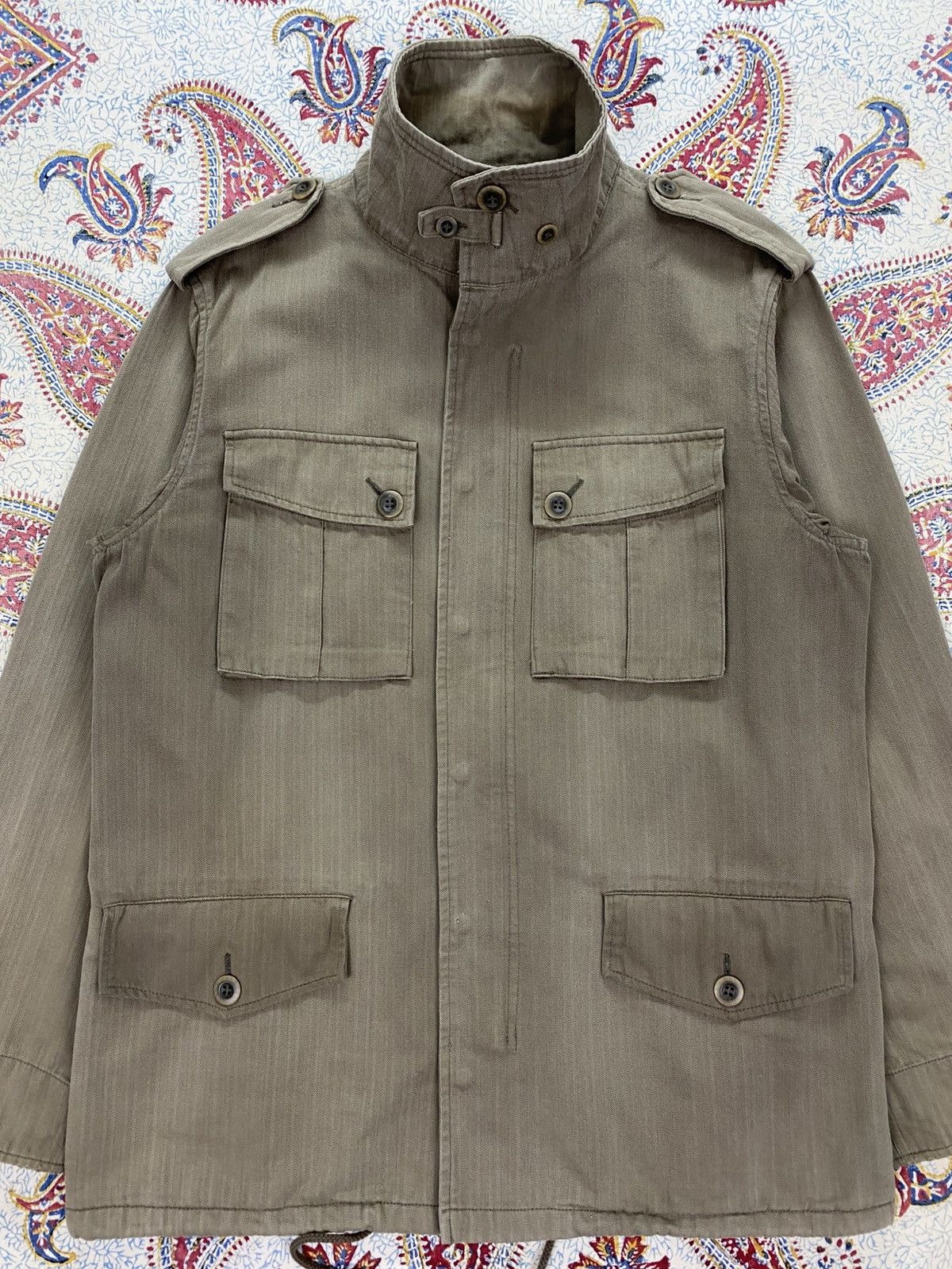 Beams Plus Beams Japan Herringbone Twill Military Jacket Size US M / EU 48-50 / 2 - 7 Thumbnail