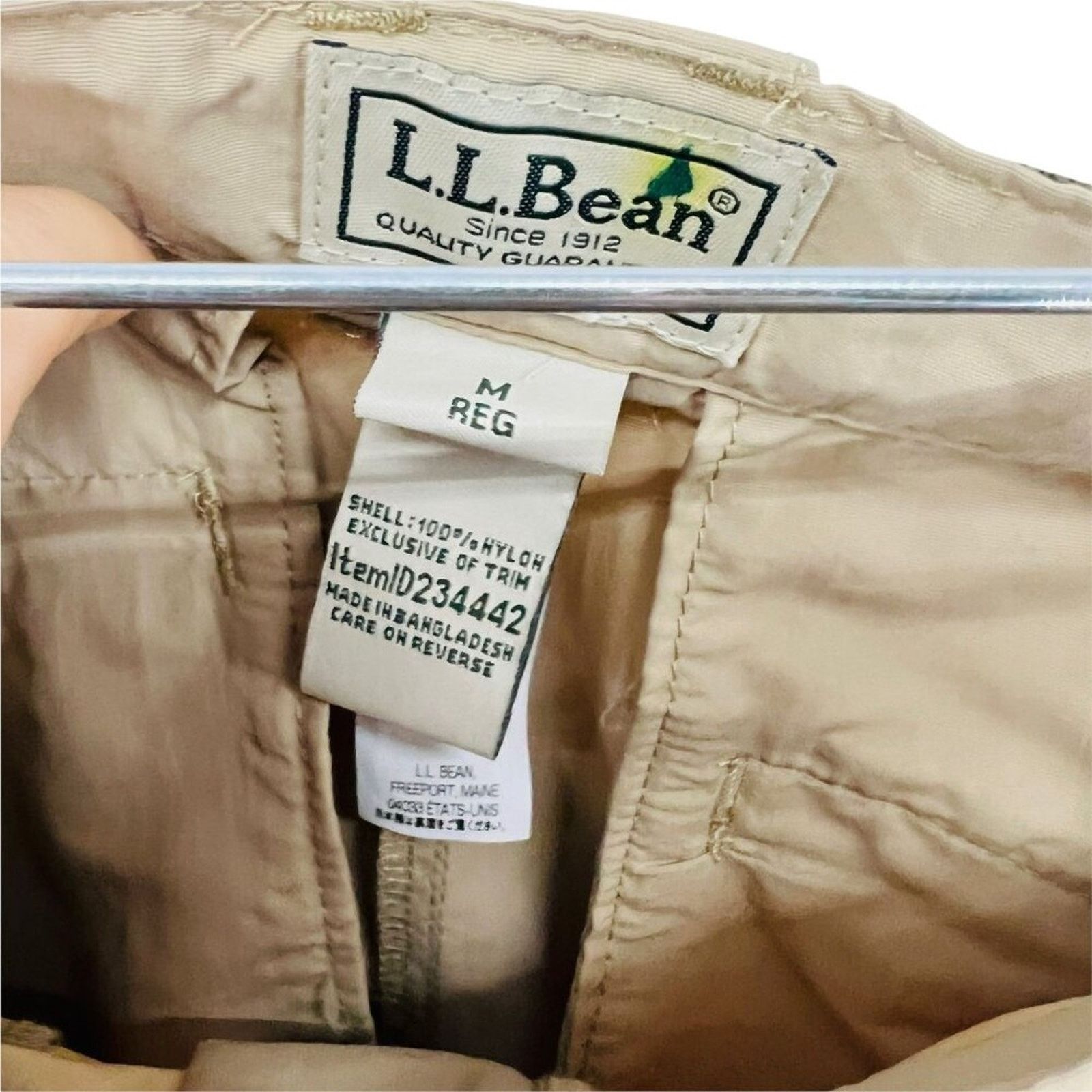 L.L. Bean LL Bean Nylon Dark Khaki Belted Pants Mens Size Medium Size US 32 / EU 48 - 5 Thumbnail
