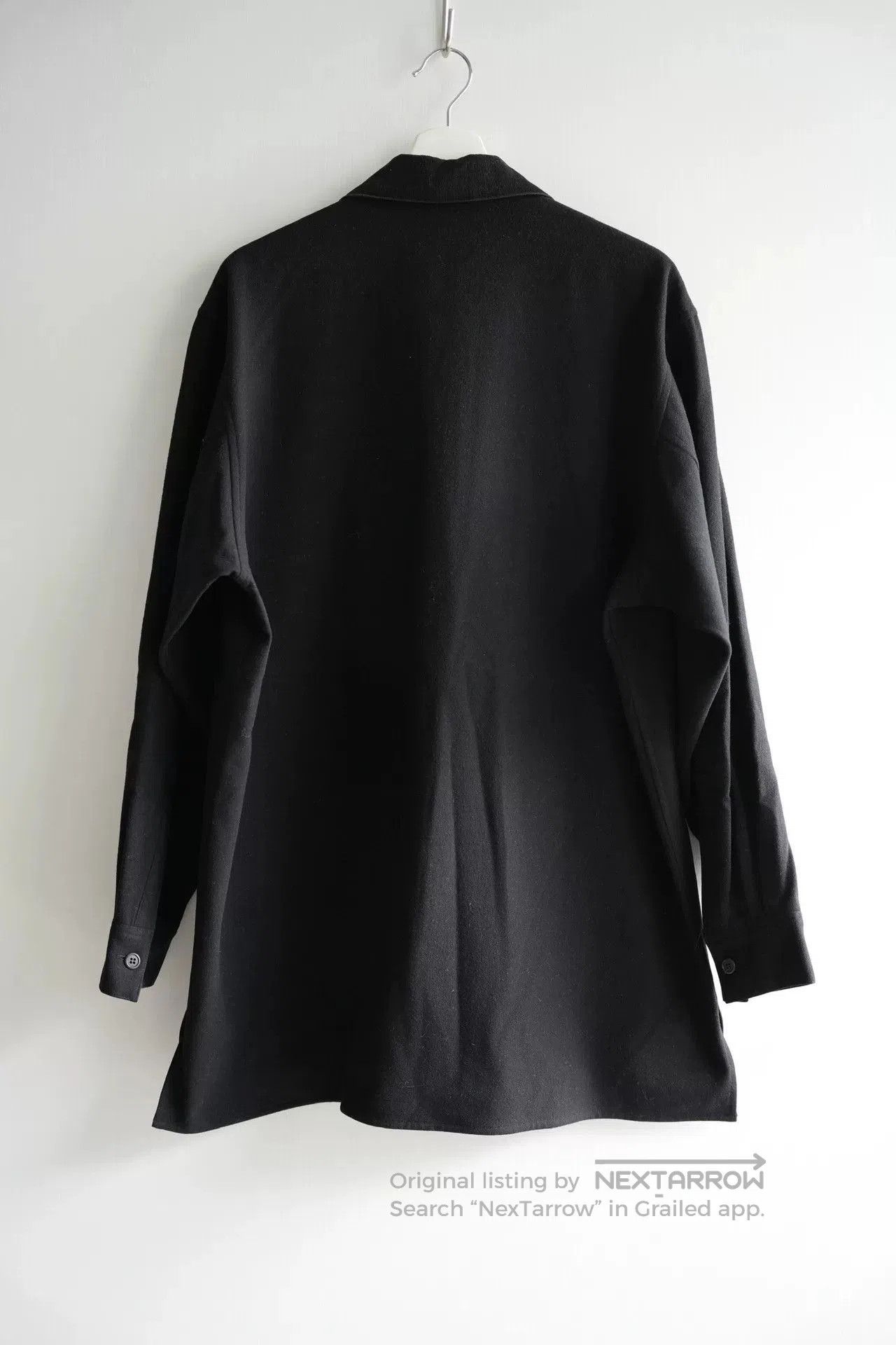 Yohji Yamamoto Yohji Yamamoto Wool Shirt with Unique Design. Size US M / EU 48-50 / 2 - 2 Thumbnail