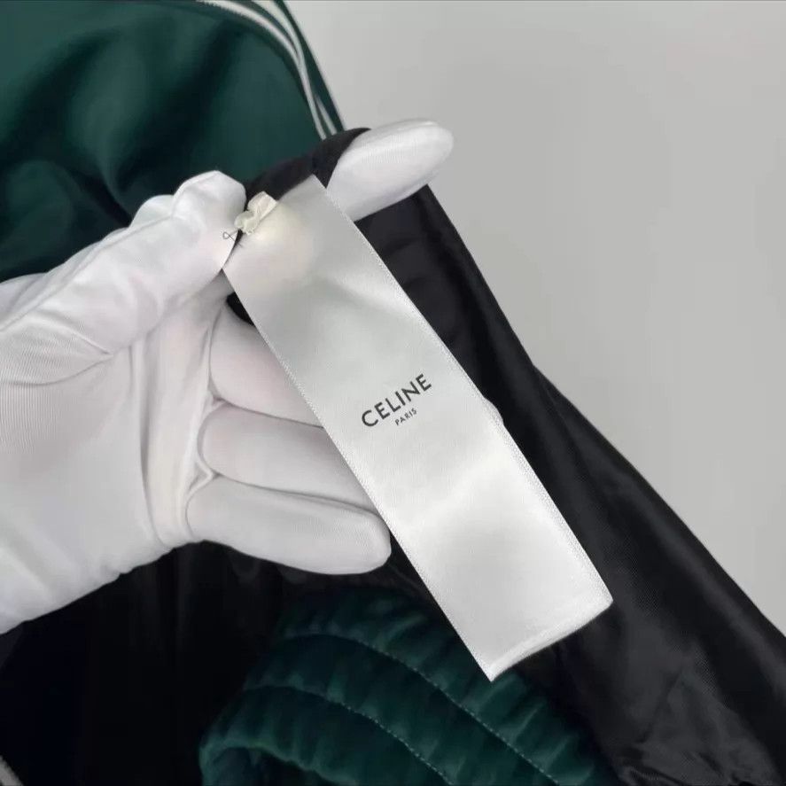 Celine CELINE Green L Jacket 260419JCLXH22 Size US L / EU 52-54 / 3 - 2 Thumbnail