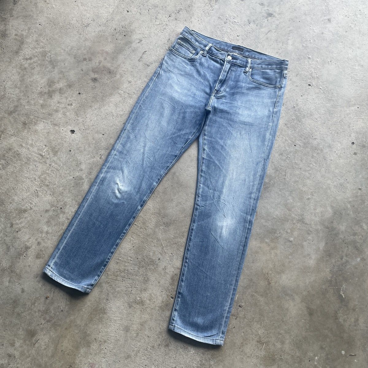 Japanese Brand W33x30.5 Vintage Japanese Brand Jeans Faded Denim Pants Size US 33 - 2 Thumbnail