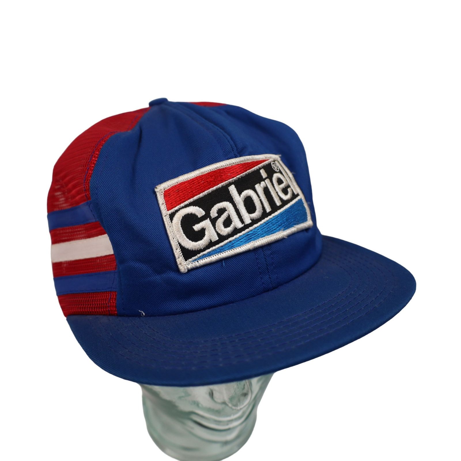 Vintage Vintage Gabriel Suspension Tri 3 Bar Mesh Trucker Hat Size ONE SIZE - 2 Thumbnail