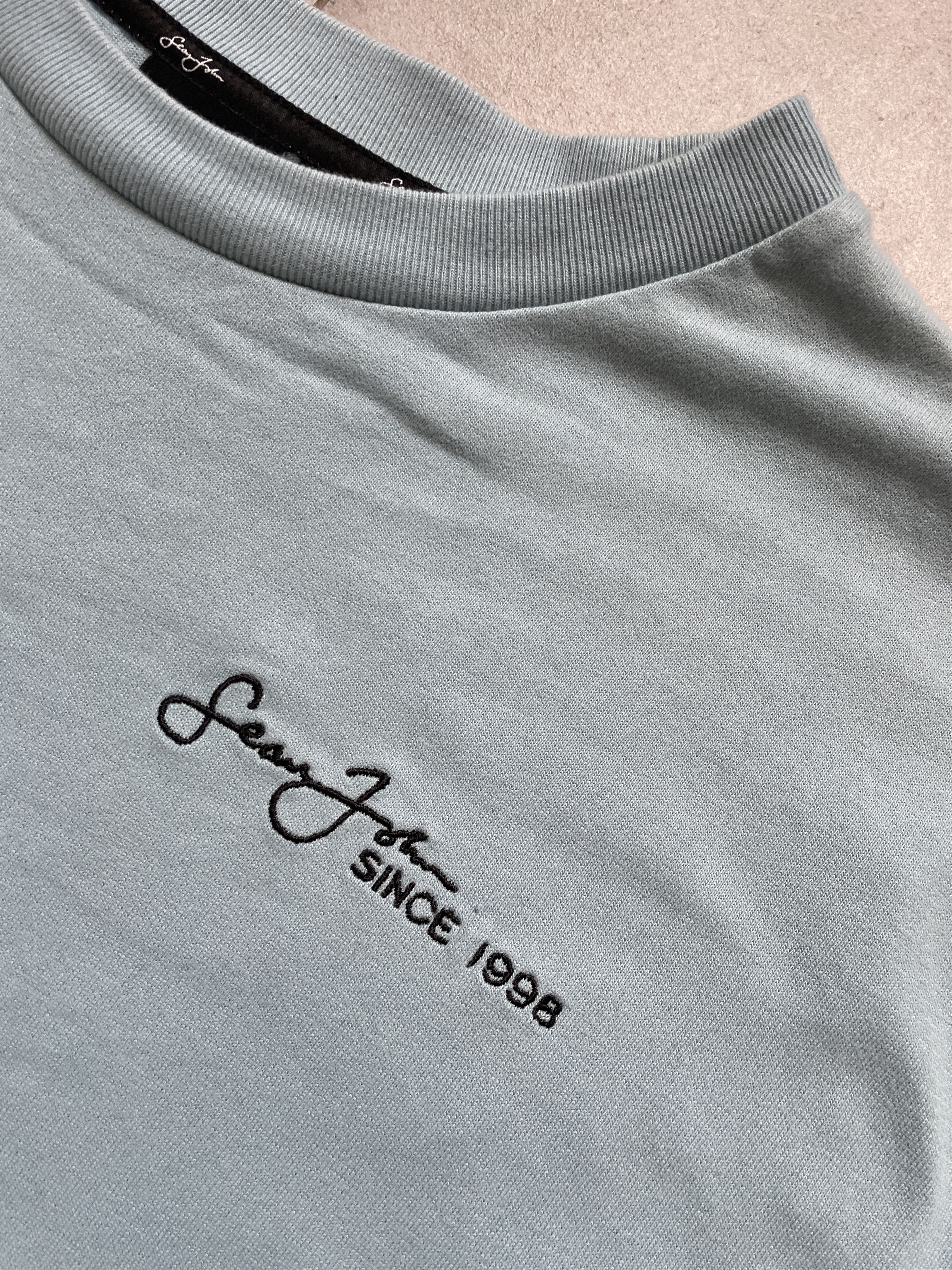 Sean John Y2K SEAN JOHN TURQOUISE OVERSIZED BIG LOGO RAP TEE Size US XL / EU 56 / 4 - 4 Thumbnail