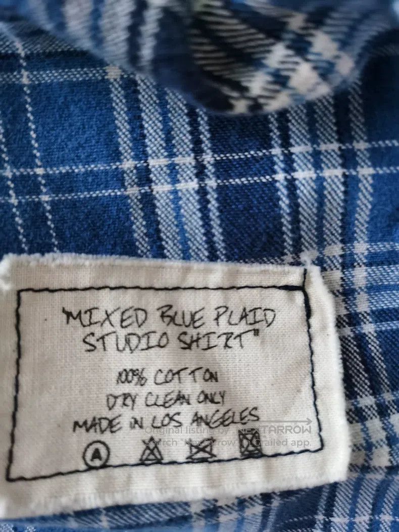 Greg Lauren Greg Lauren Spliced Plaid Shirt Size US M / EU 48-50 / 2 - 5 Thumbnail