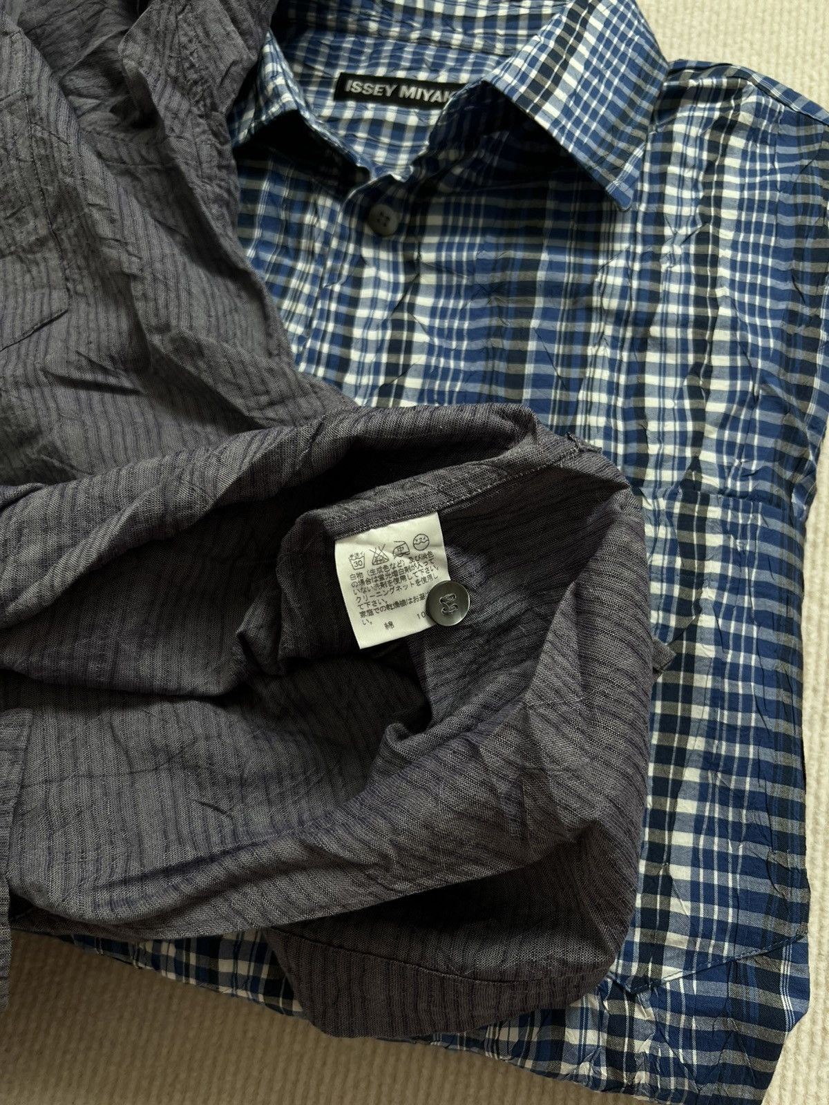 Vintage Issey Miyake textured shirt Size US L / EU 52-54 / 3 - 5 Thumbnail