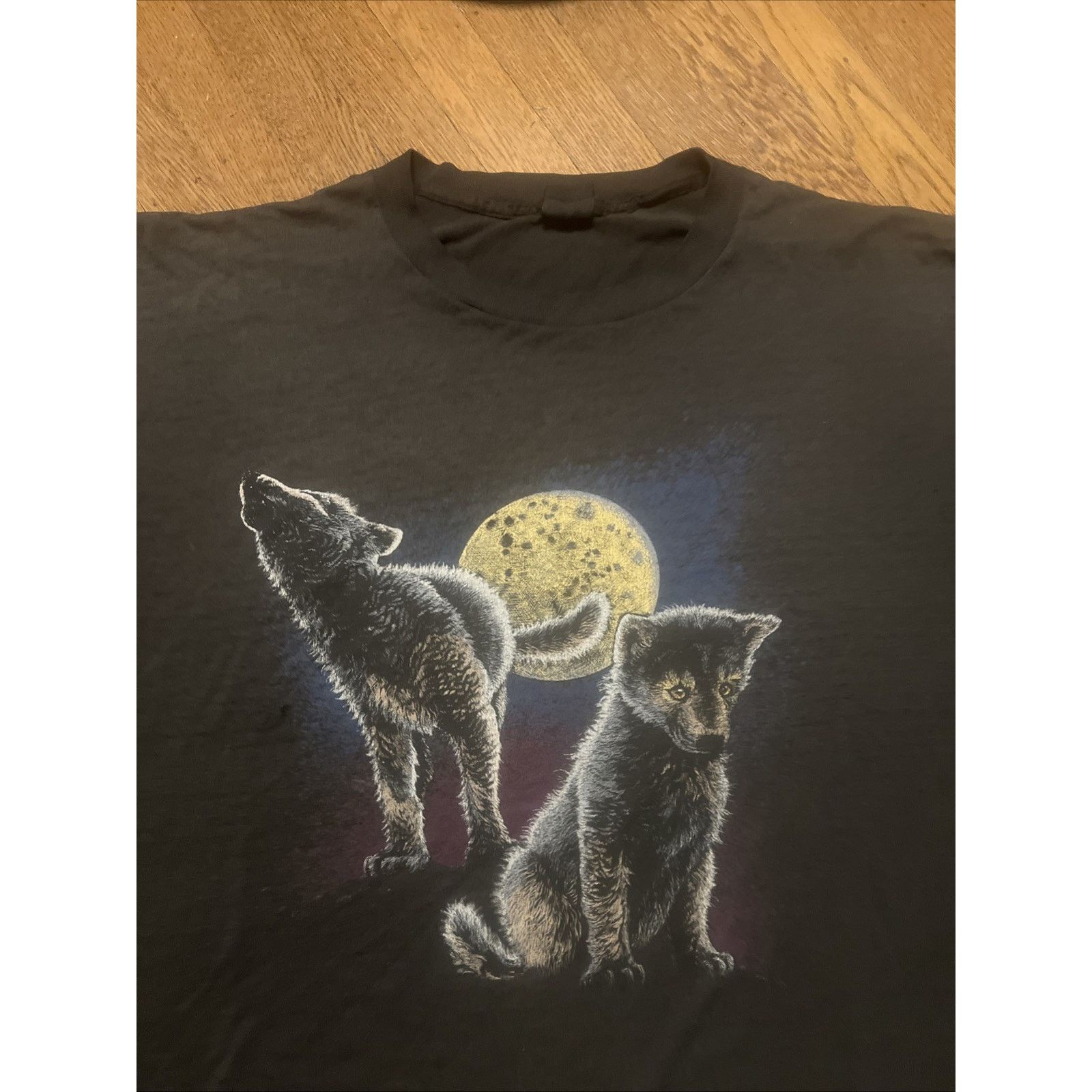 The Unbranded Brand Vintage Nature Animal T Shirt Wolf Cubs 4XL paper thin XXXXL Size US XXL / EU 58 / 5 - 4 Thumbnail