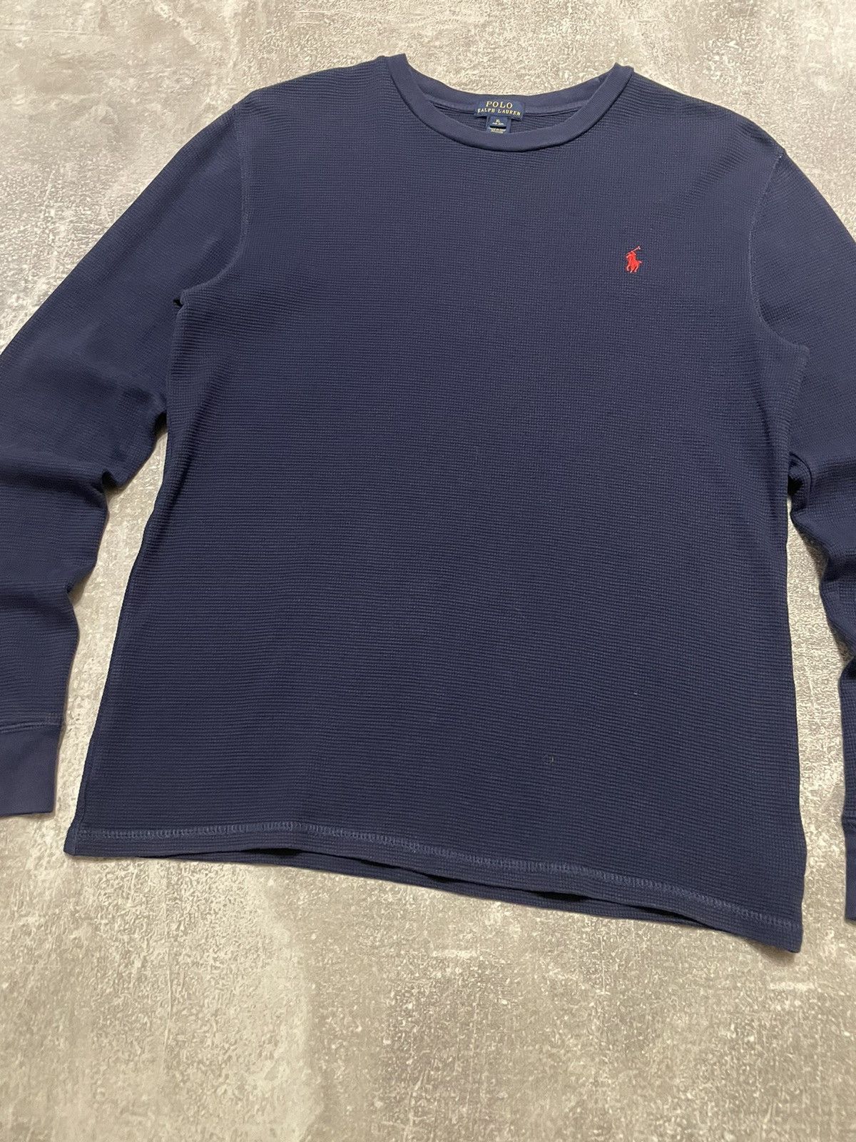Polo Ralph Lauren Vintage Polo Ralph Lauren Waffle Crewneck Sweatshirt Size US S / EU 44-46 / 1 - 3 Thumbnail
