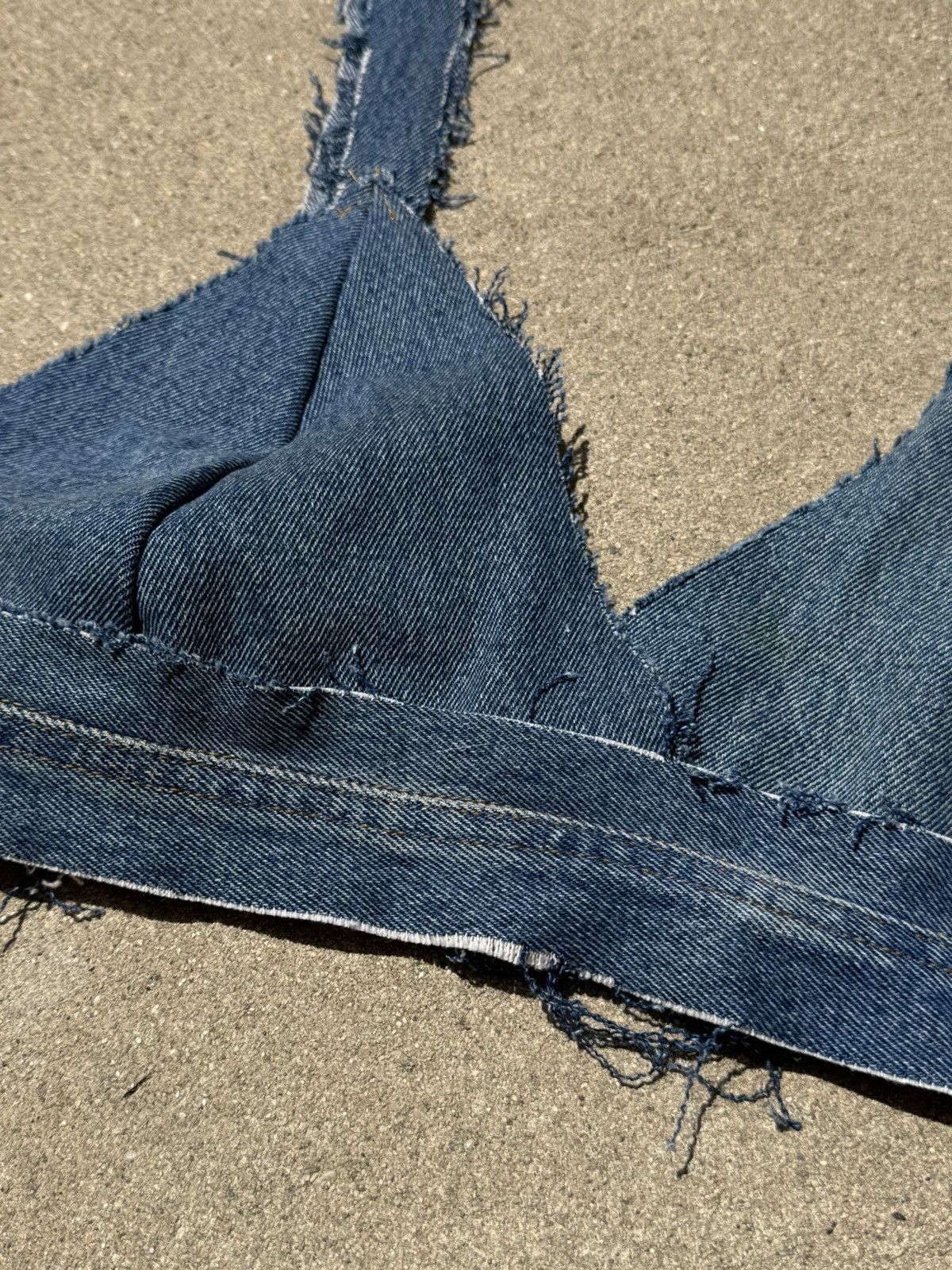 Vintage Denim Bra Size L / US 10 / IT 46 - 2 Thumbnail